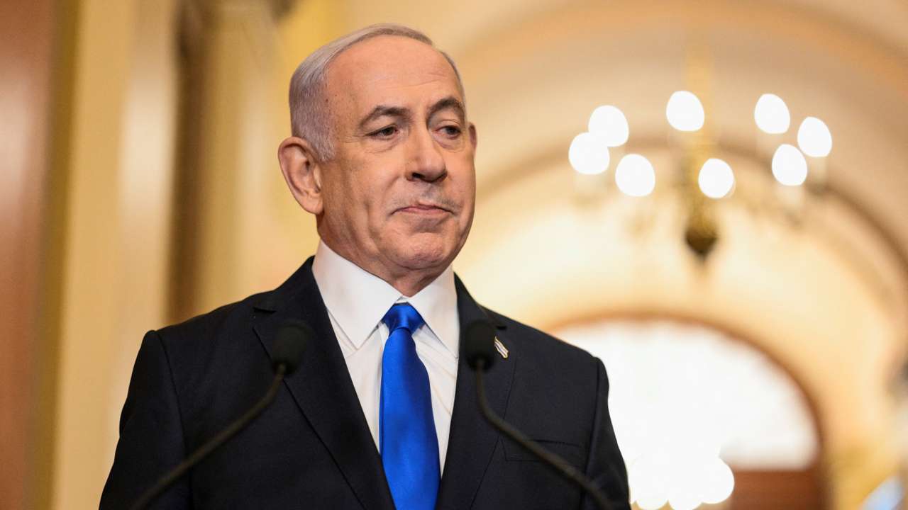 Israeli PM Netanyahu addresses a joint meeting of Congress in Washington
