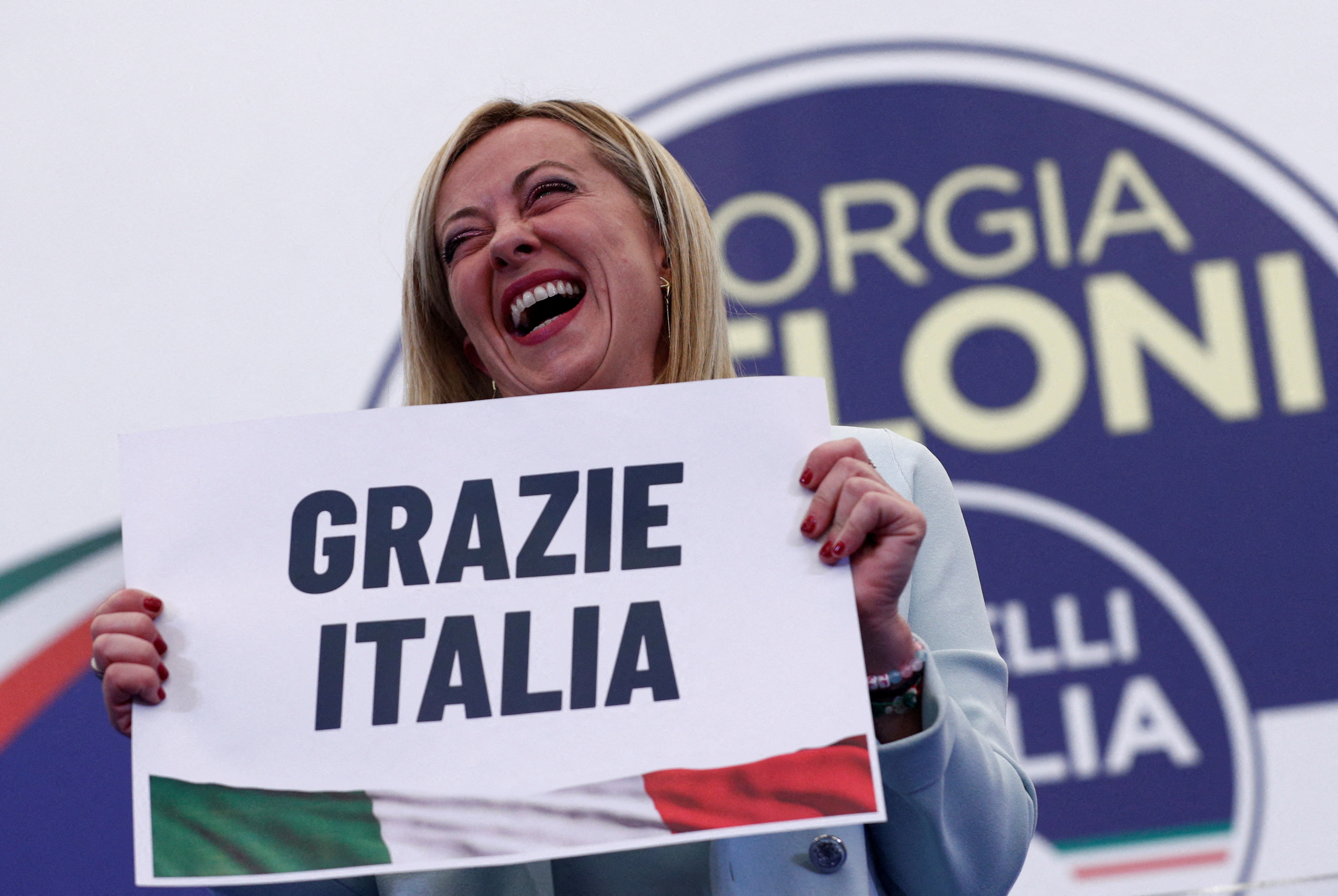 FILE PHOTO: Italy's Meloni marks three years in power, embracing stability over growth