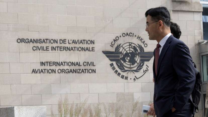 FILE PHOTO: Members of ICAO agency arrive at their headquarters in Montreal