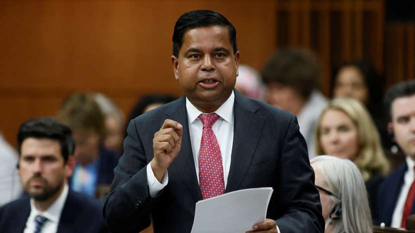 Canada's Minister of Public Safety Gary Anandasangaree speaks during Question Period in the House of Commons on Parliament Hill in Ottawa
