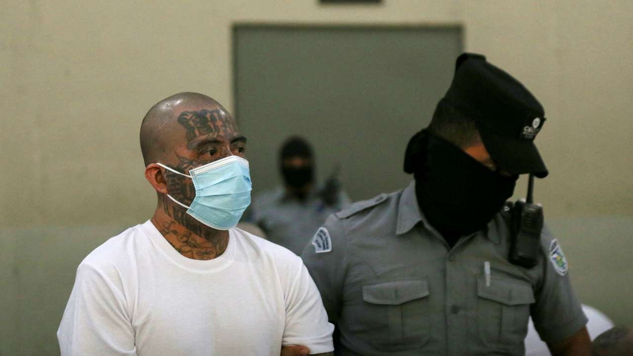 FILE PHOTO: Media tour at CECOT prison in Tecoluca