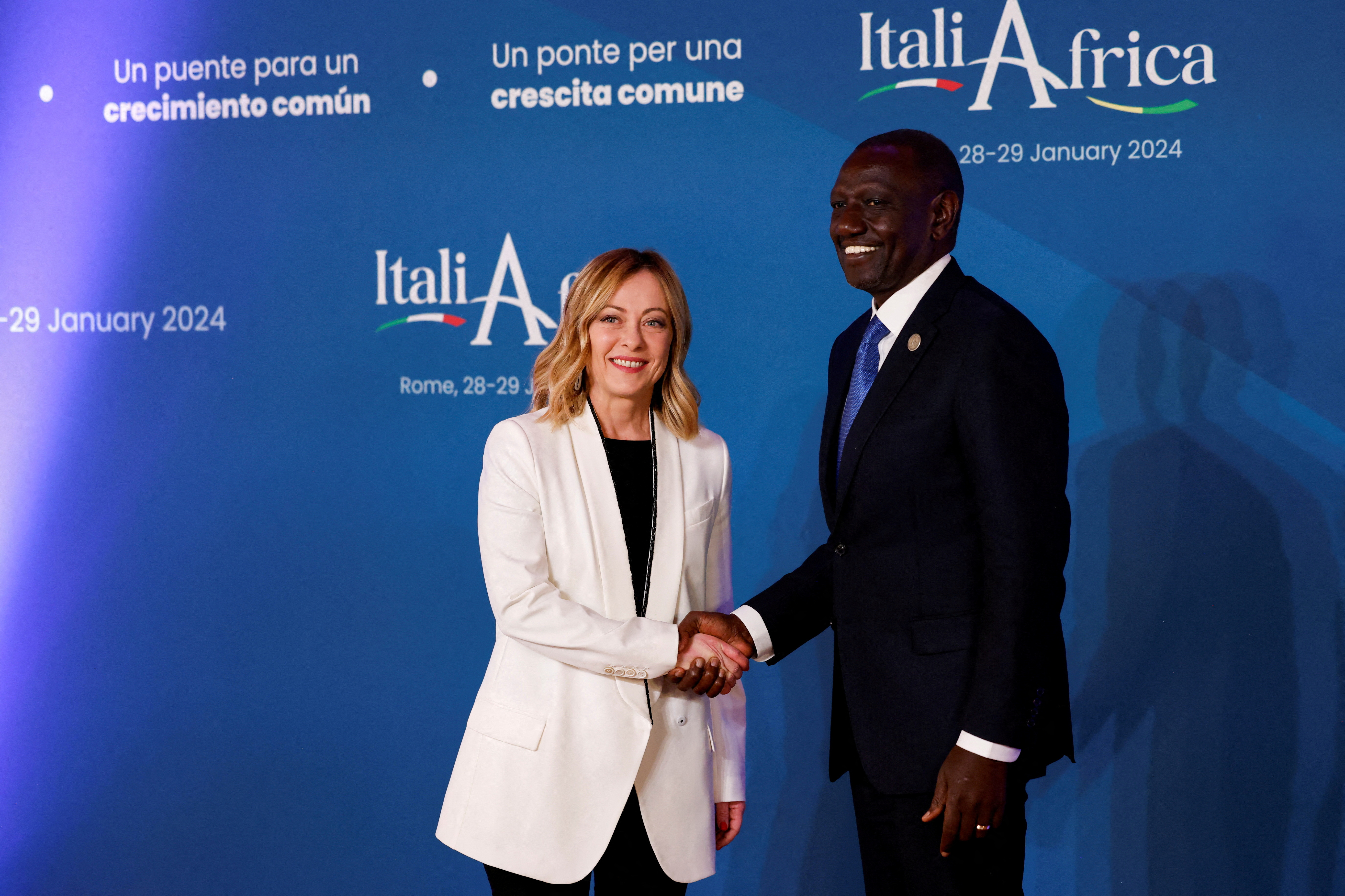 FILE PHOTO: Italy-Africa summit in Rome