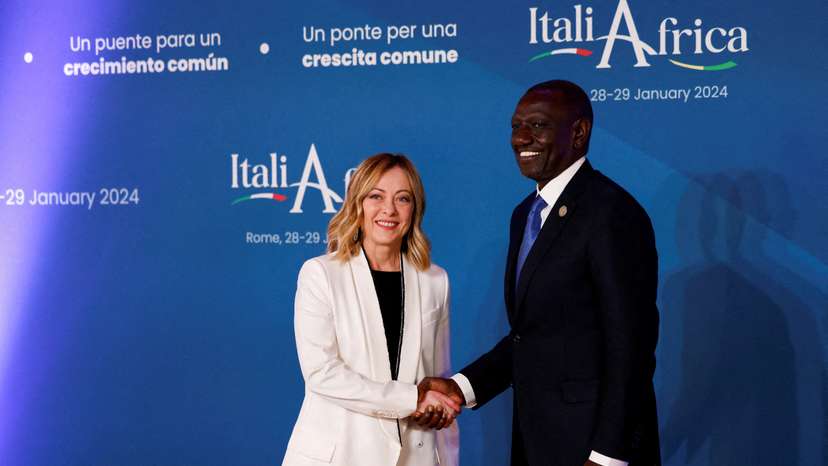 FILE PHOTO: Italy-Africa summit in Rome