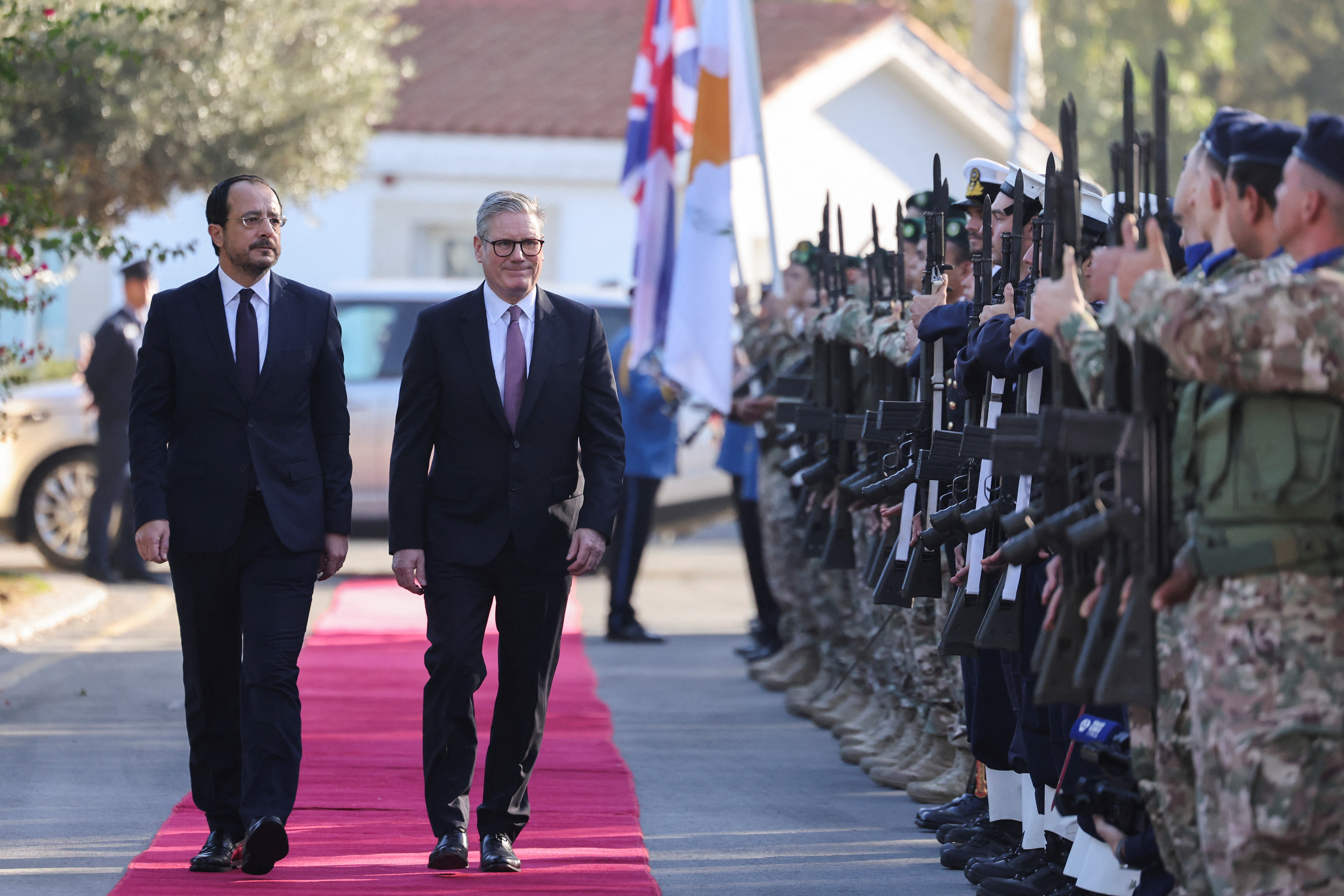 British Prime Minister Starmer visits Cyprus