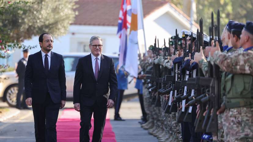 British Prime Minister Starmer visits Cyprus