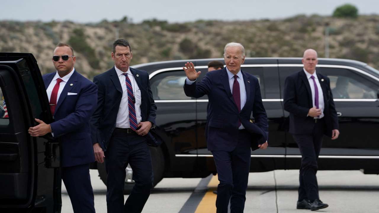 U.S. President Joe Biden visits Los Angeles