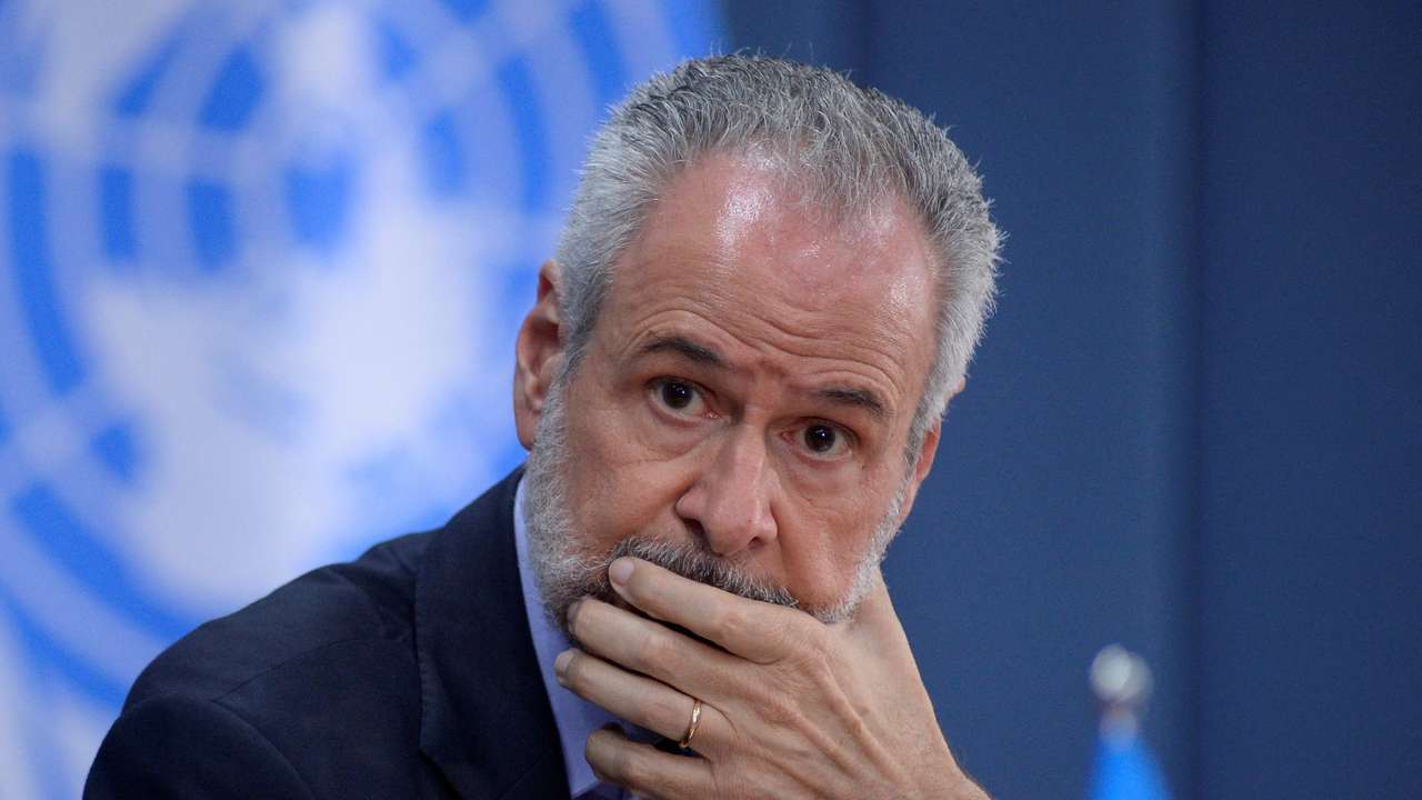 FILE PHOTO: COP30 President Ambassador Andre Correa do Lago listens to Simon Stiell