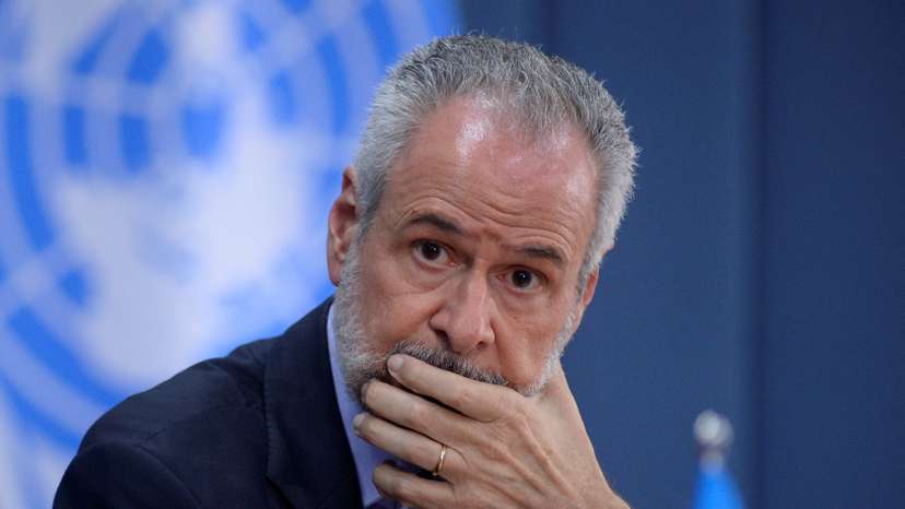 FILE PHOTO: COP30 President Ambassador Andre Correa do Lago listens to Simon Stiell