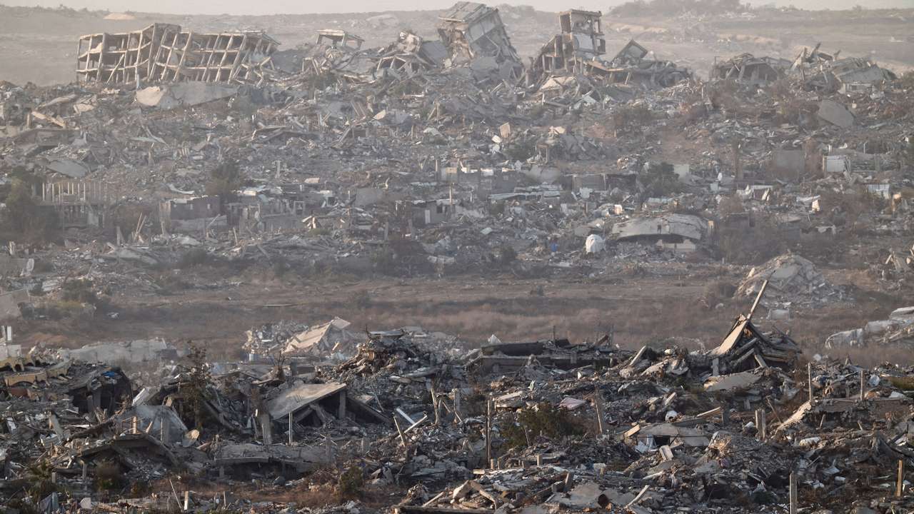 A general view of Gaza, as seen from Israel's border with Gaza