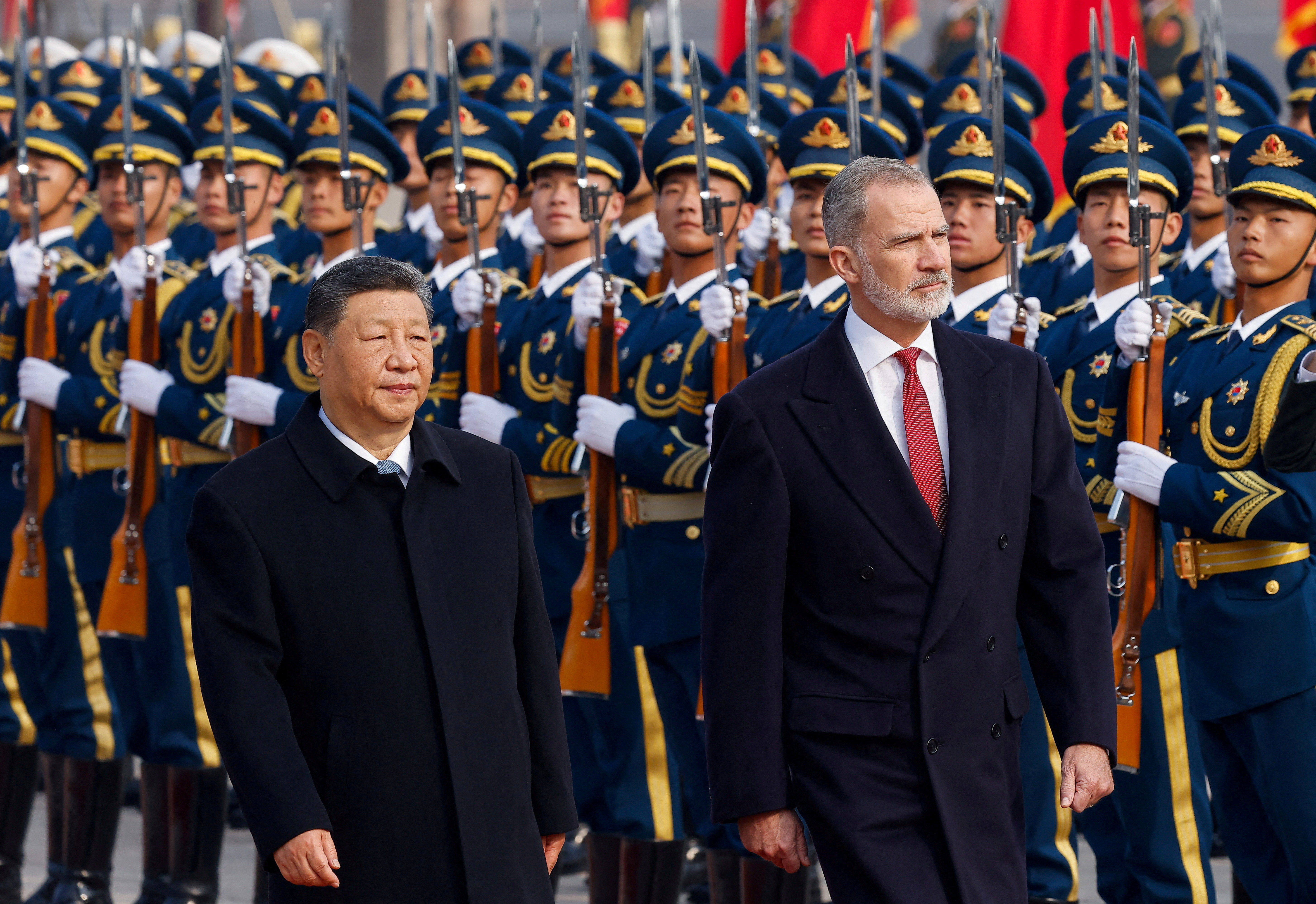 China’s President Xi Jinping meets King of Spain Felipe VI in Beijing