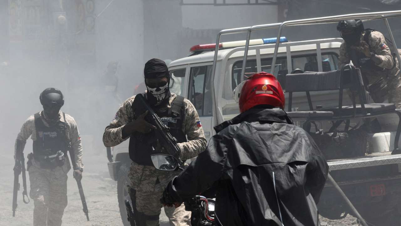 FILE PHOTO: Haitians protest against gang violence, in Port-au-Prince