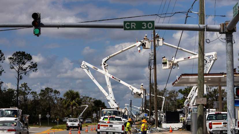 Hurricane Helene aftermath in Florida