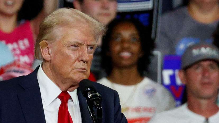 Republican presidential nominee and former U.S. President Trump campaigns in Charlotte