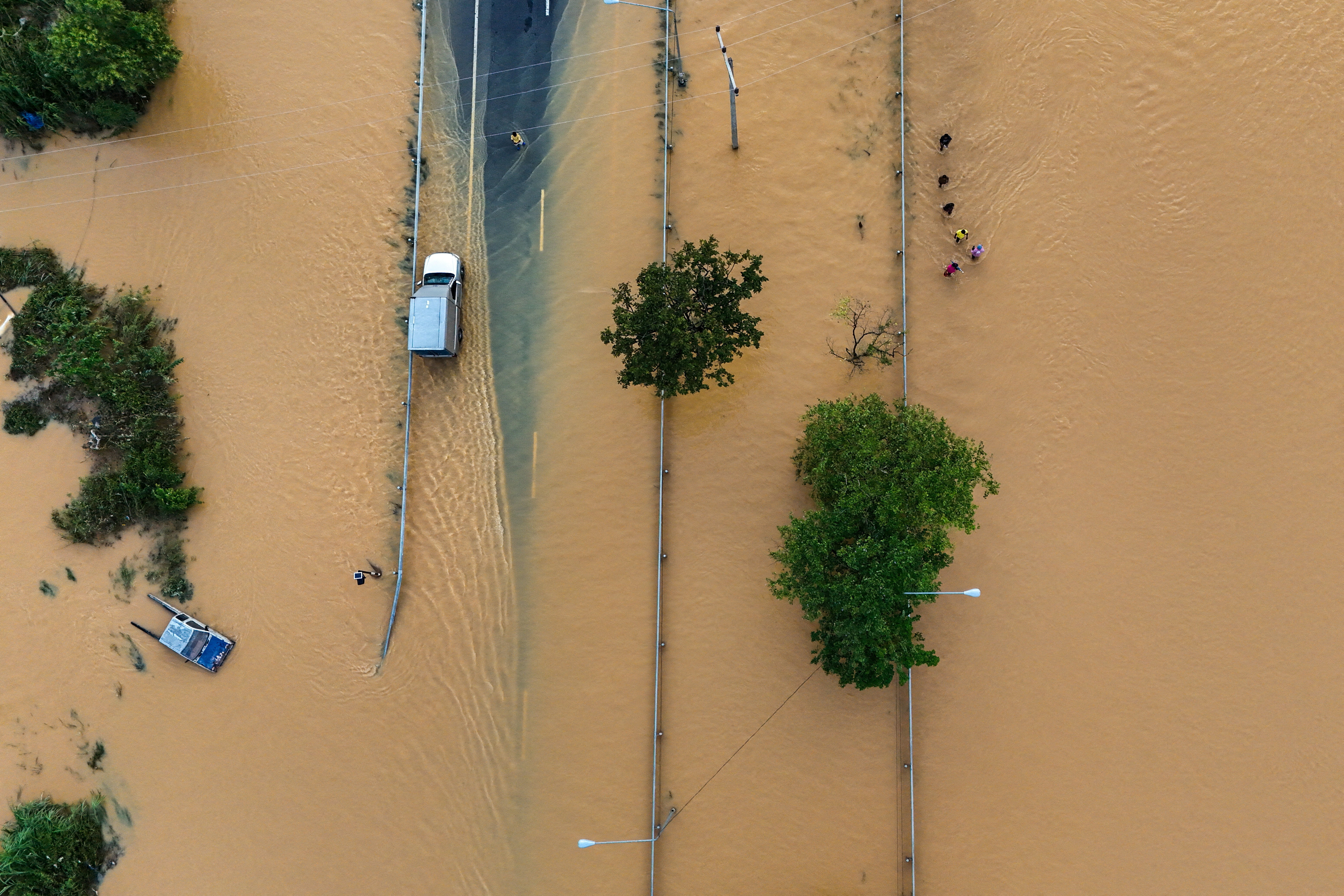 Heavy flooding in southern Thailand