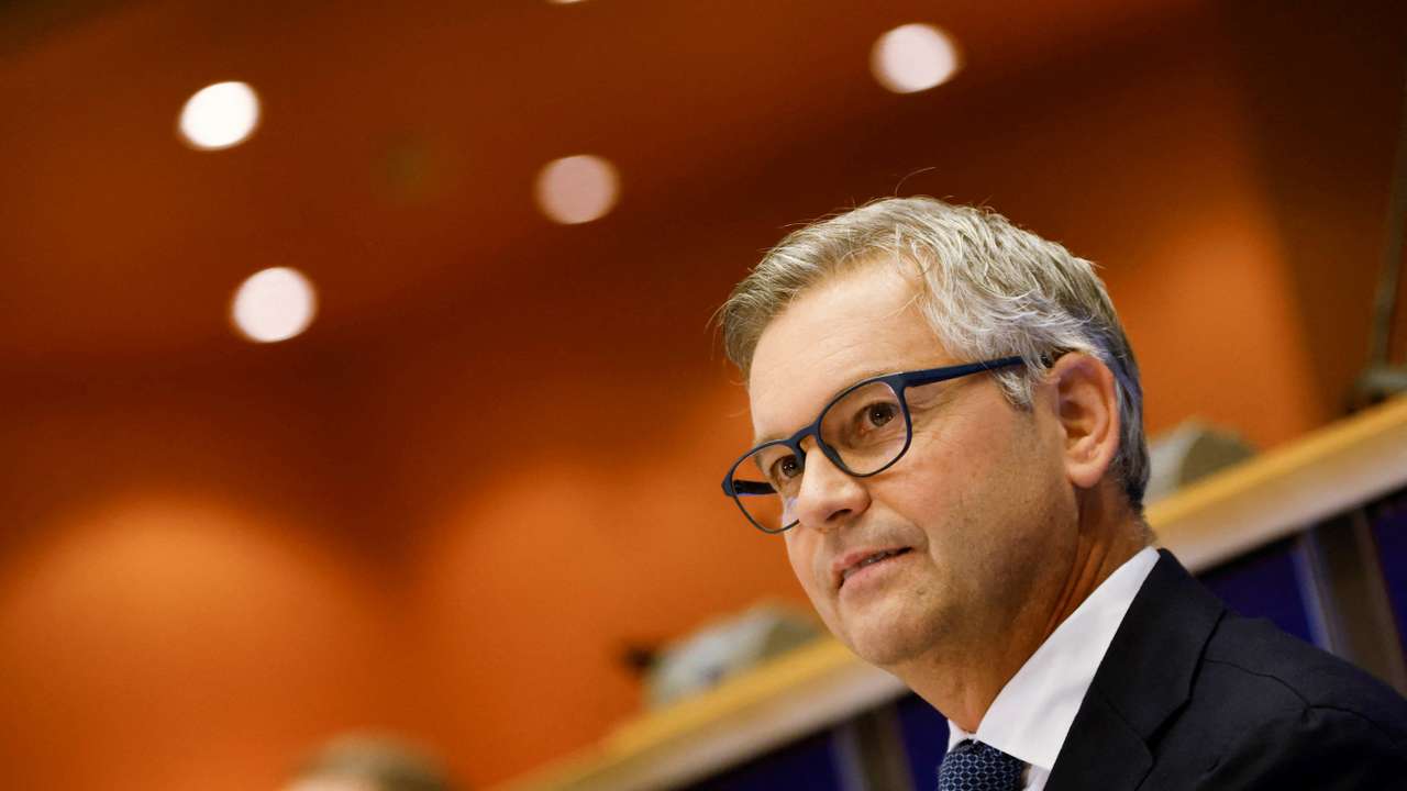 FILE PHOTO: Magnus Brunner faces a confirmation hearing before a European Parliament committee, in Brussels