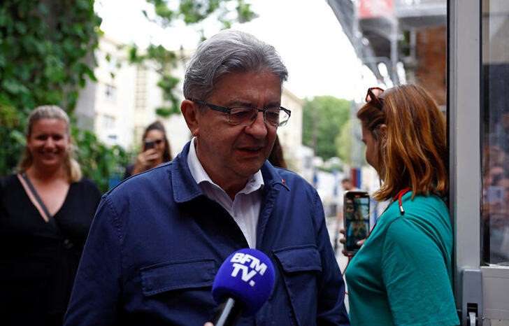 French LFI party's headquarters day after 2024 snap legislative elections