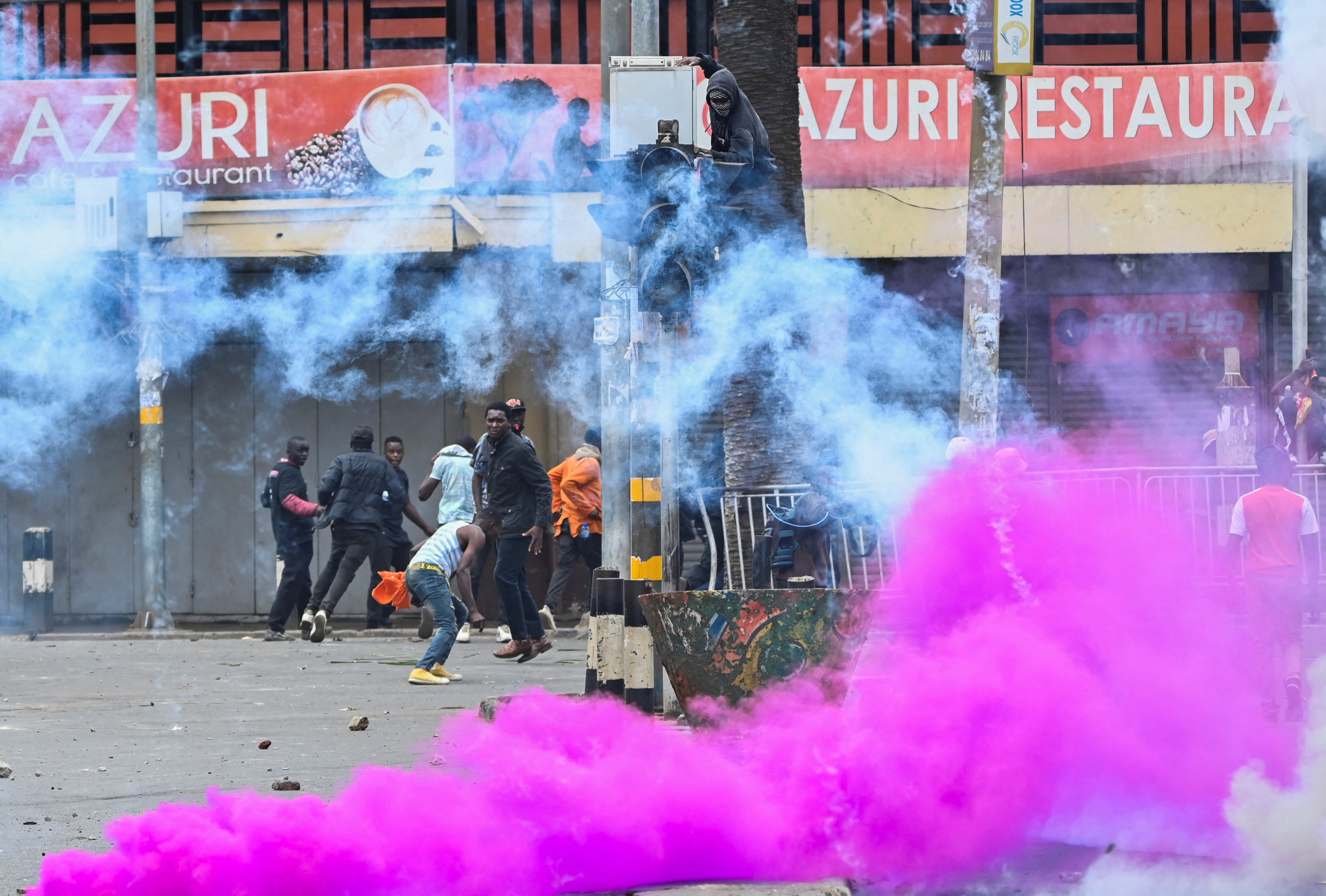 Demonstration against the death of Kenyan blogger Albert Ojwang who died in police custody, in downtown Nairobi