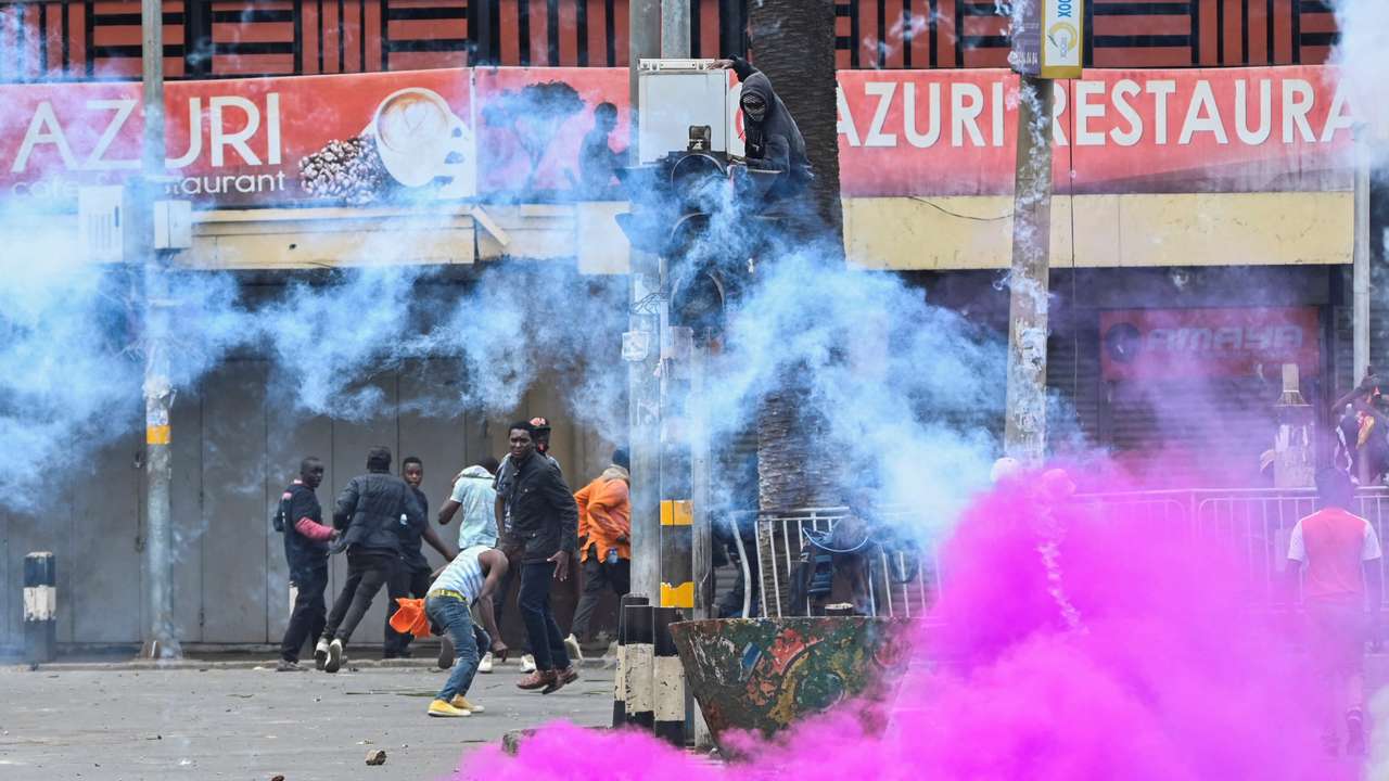 Demonstration against the death of Kenyan blogger Albert Ojwang who died in police custody, in downtown Nairobi