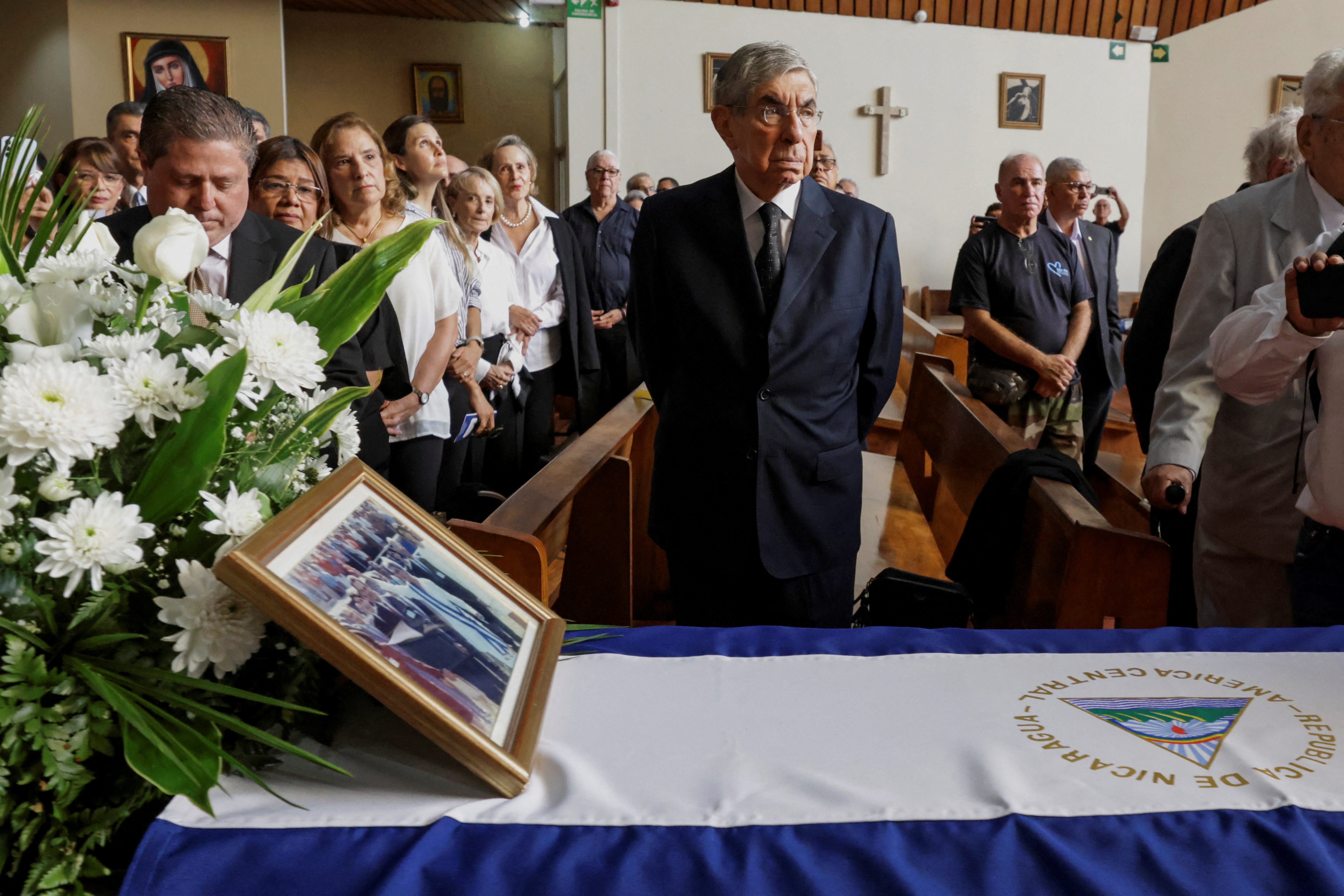 Funeral Mass for Nicaragua's first female president Violeta Barrios de Chamorro, in San Jose