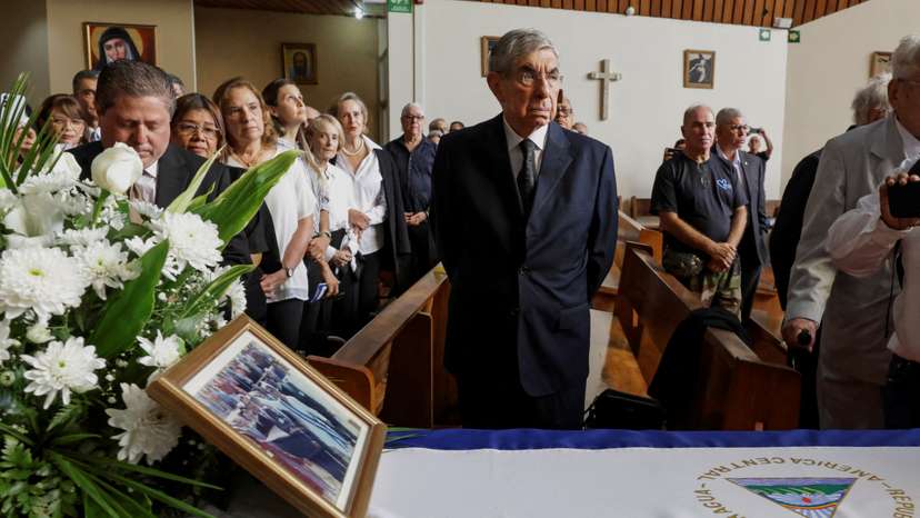 Funeral Mass for Nicaragua's first female president Violeta Barrios de Chamorro, in San Jose