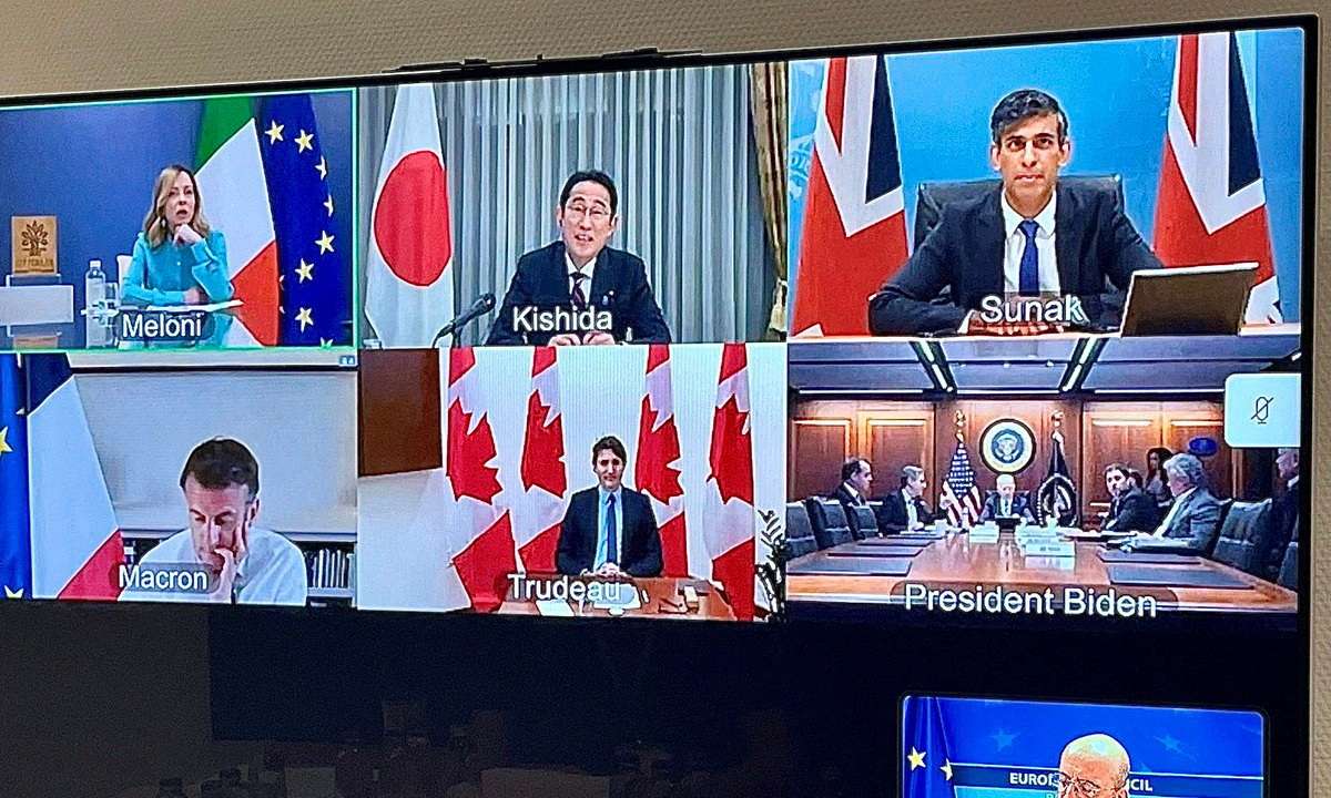 G7 leaders discuss Iranian attack on Israel over a video meeting