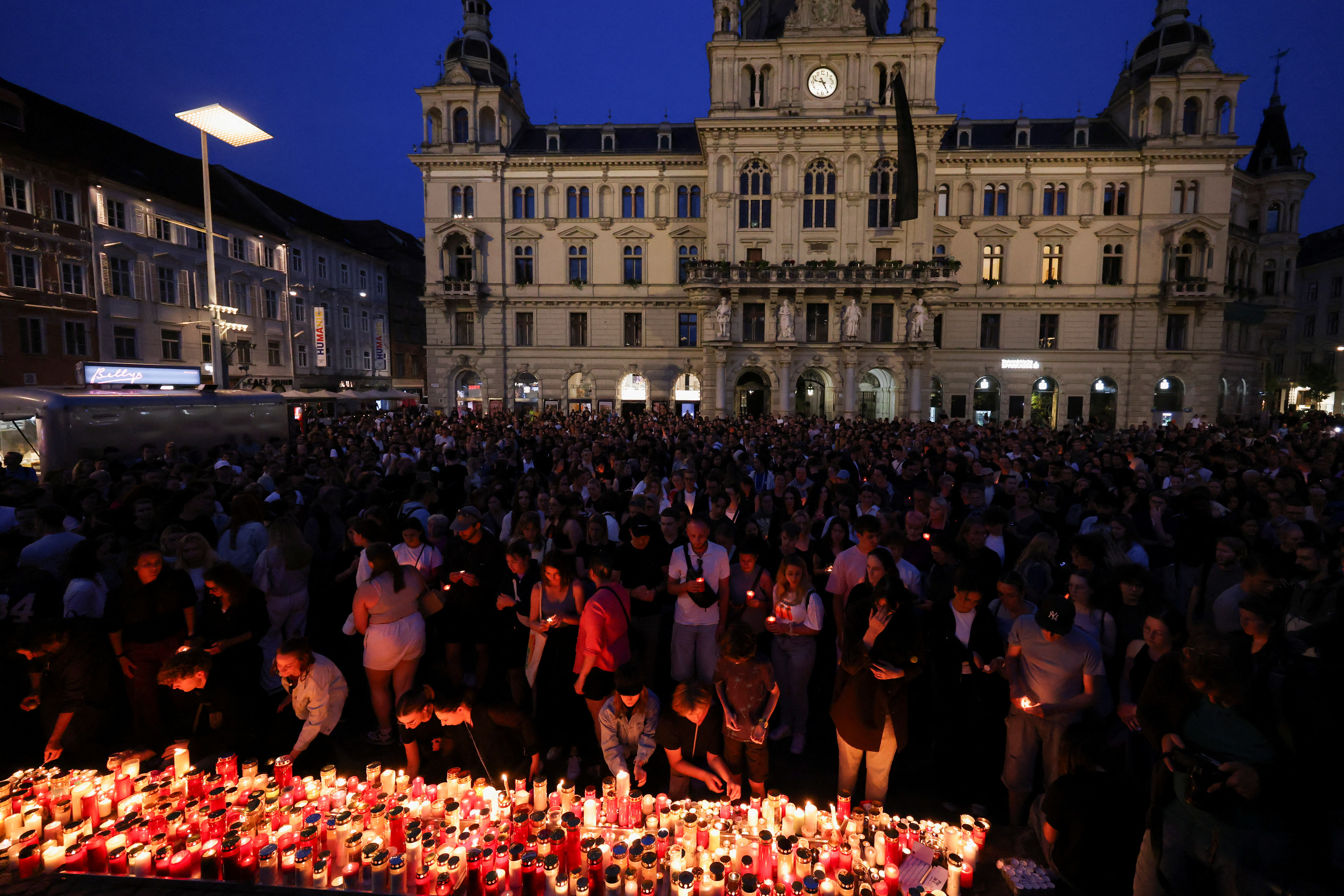 Aftermath of a deadly school shooting in Graz