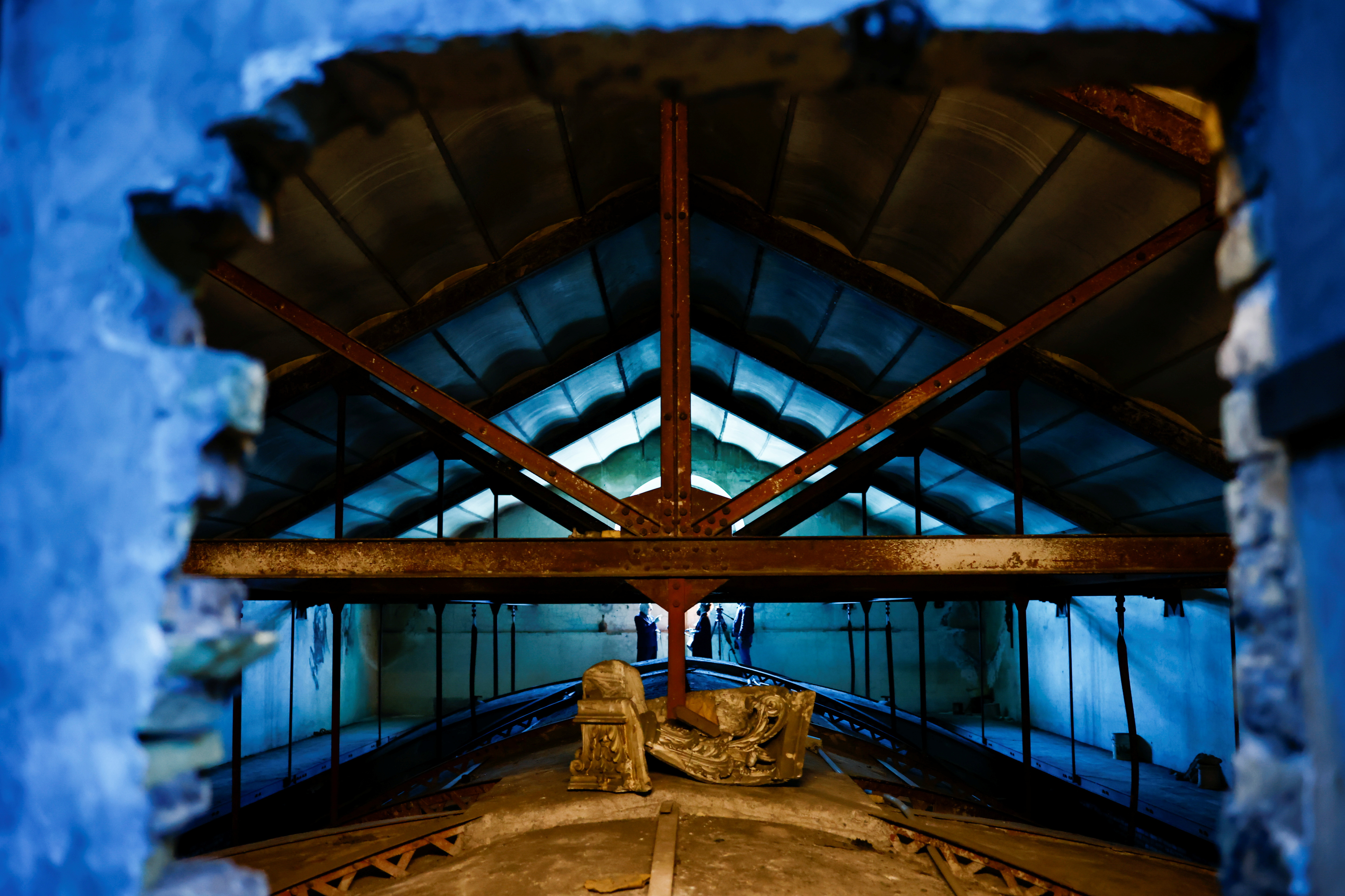 FILE PHOTO: Graffiti on the walls of Rome church's attic narrate months of hiding and suffering during WW2