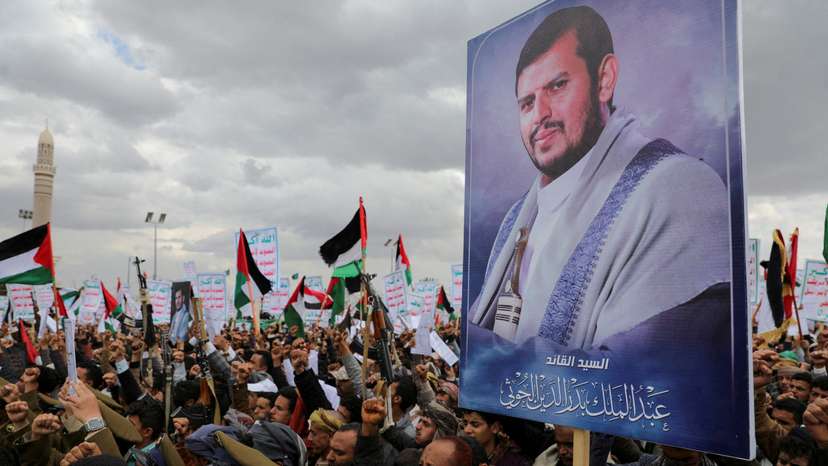 FILE PHOTO: Protesters rally to show support for Palestinians in the Gaza Strip, in Sanaa