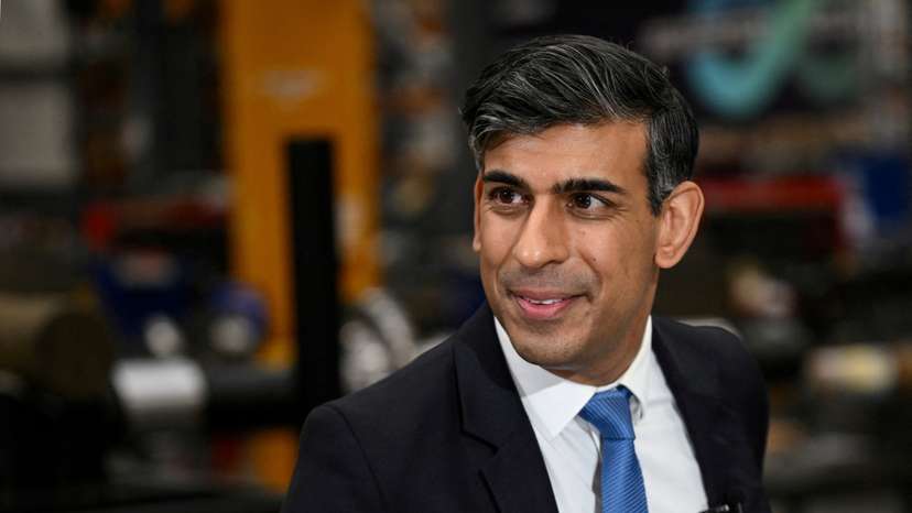 FILE PHOTO: Britain's PM Sunak visits Yorkshire