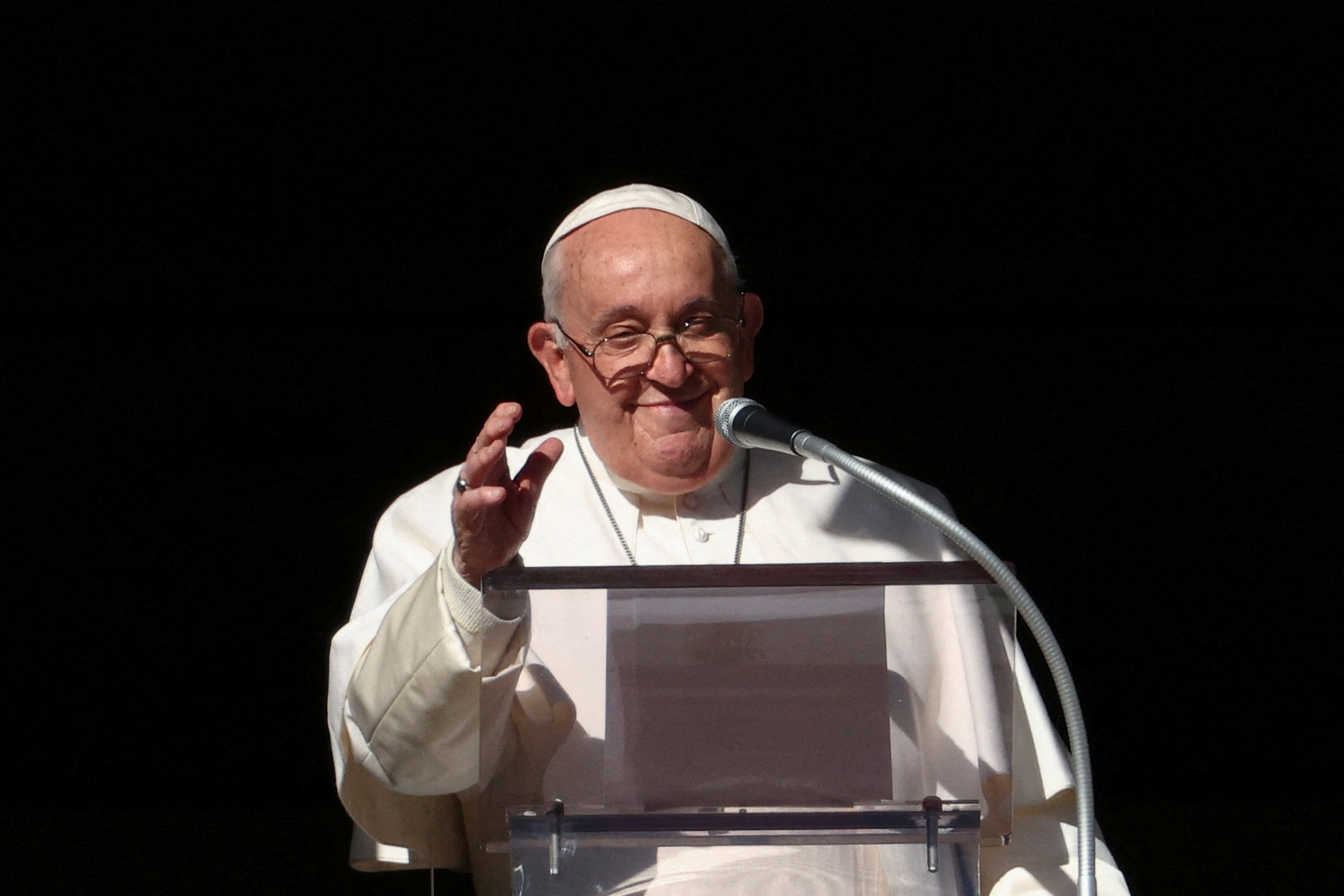 FILE PHOTO: Angelus prayer led by Pope Francis at the Vatican