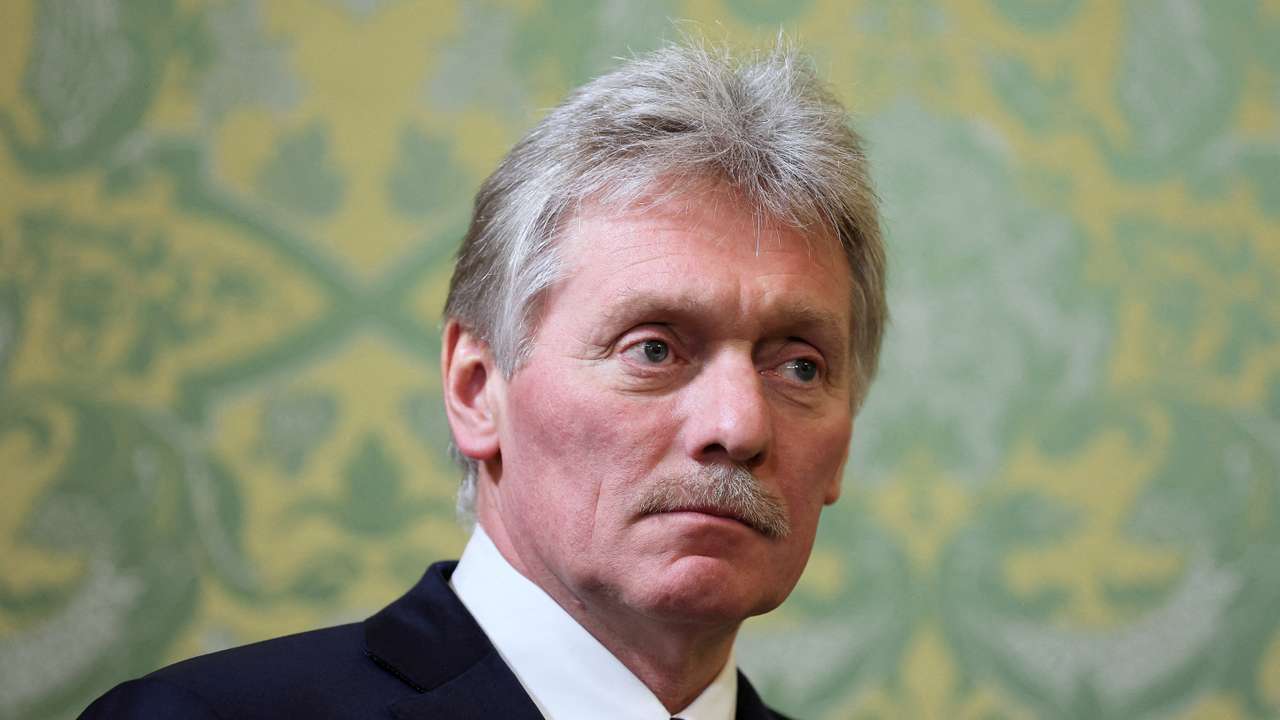 FILE PHOTO: Kremlin spokesman Dmitry Peskov attends a meeting between Russian President Vladimir Putin and Iranian President Ebrahim Raisi in Moscow