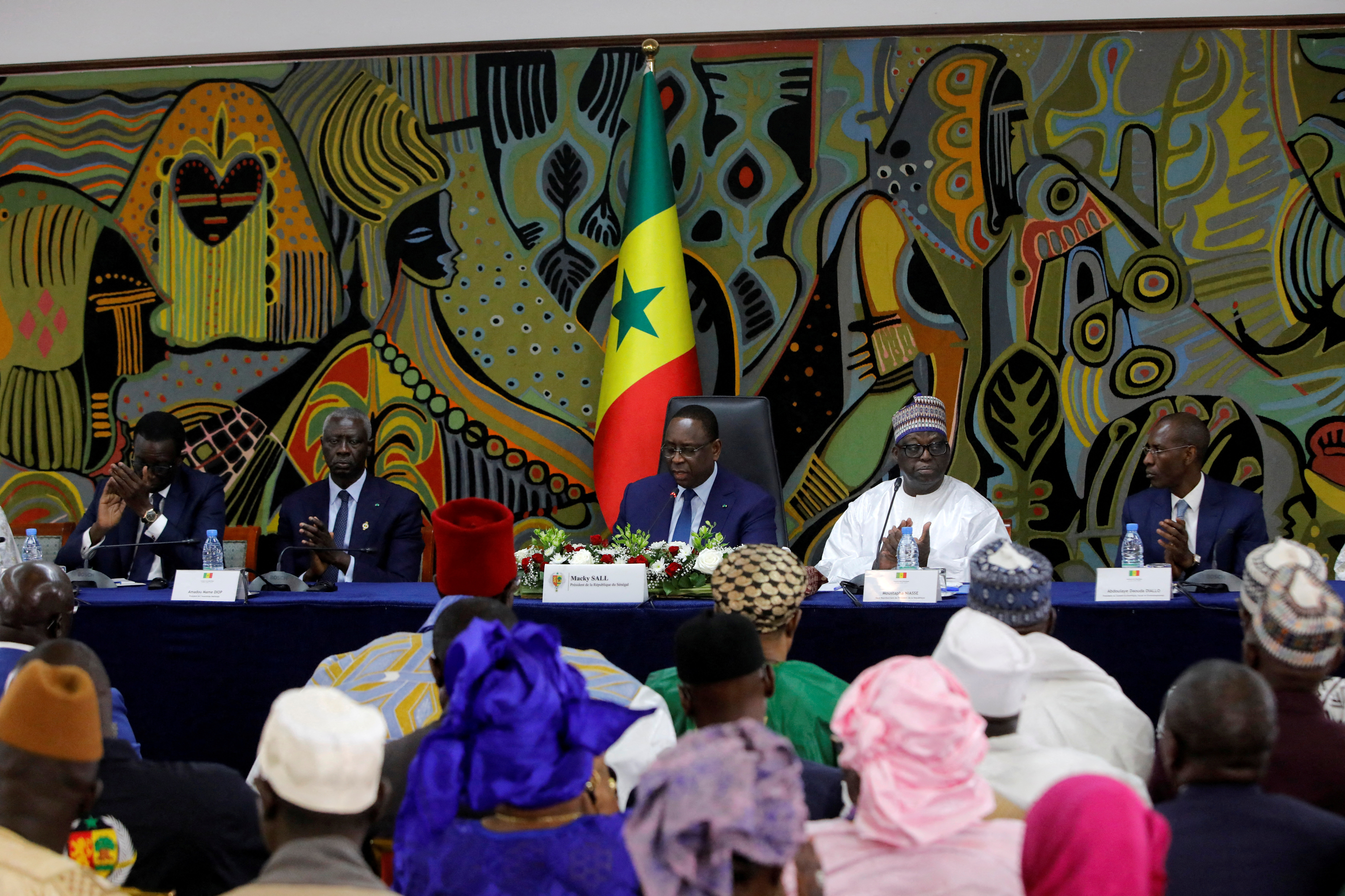 FILE PHOTO: Senegal president promises fair election as tensions simmer