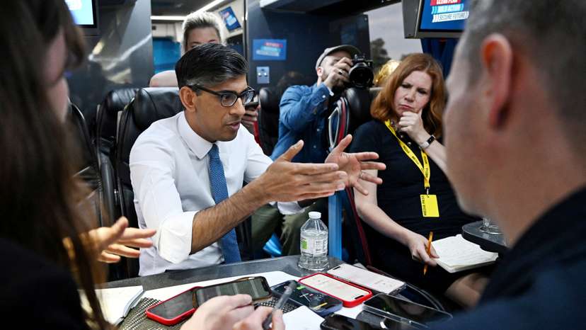 British Prime Minister Rishi Sunak Launches The Welsh Conservatives General Election Manifesto