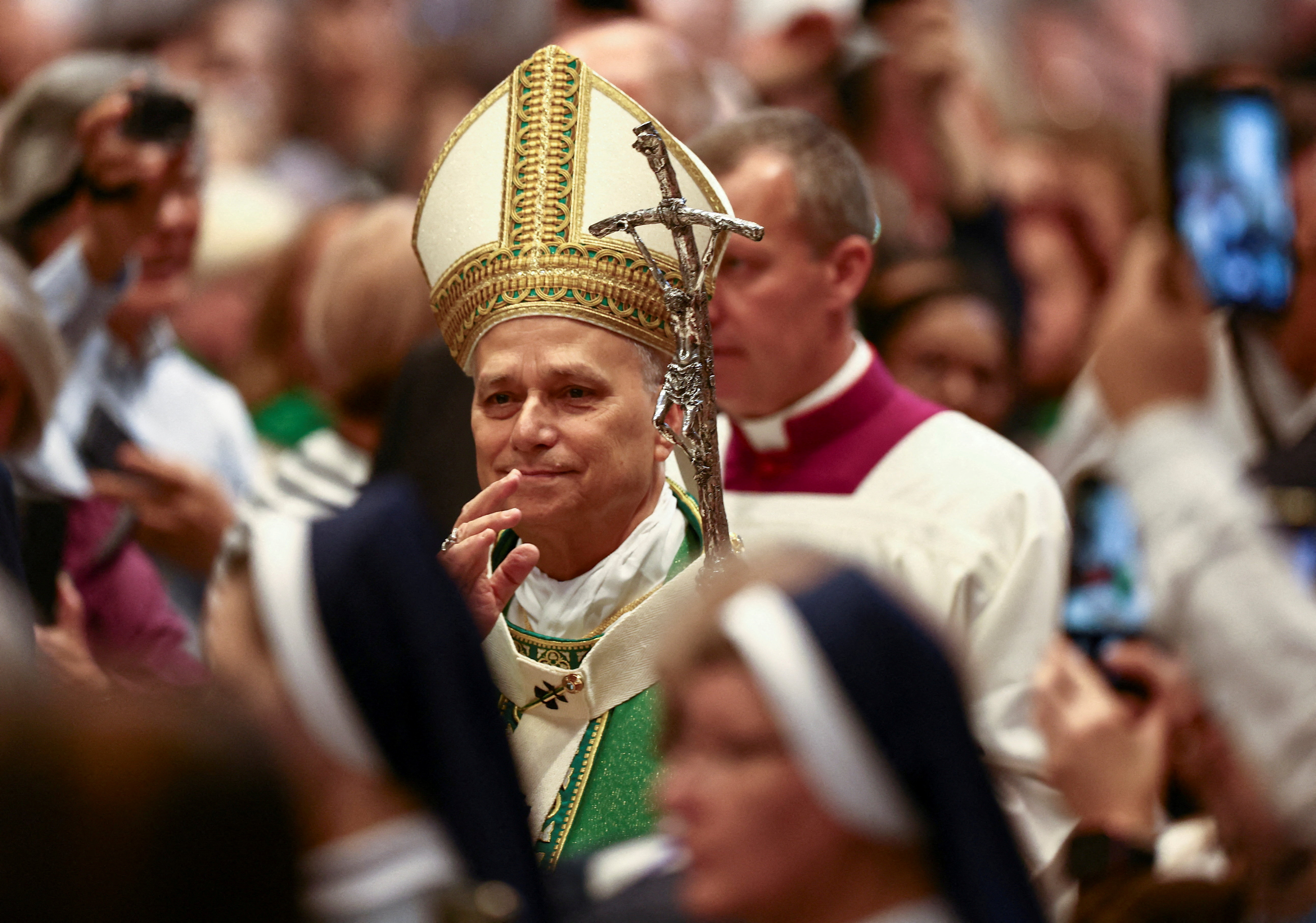 FILE PHOTO: Pope Leo XIV leads Mass for Jubilee of Synodal Teams and Participatory Bodies, at the Vatican