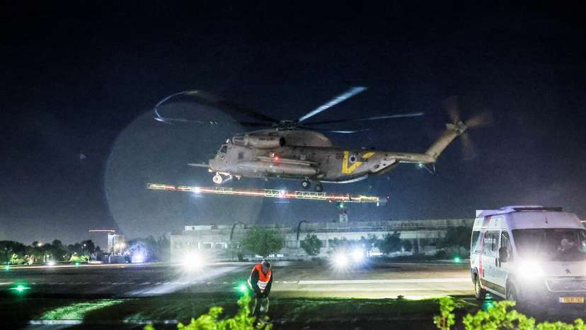 Hostages released by Hamas arrive in Ramat Gan