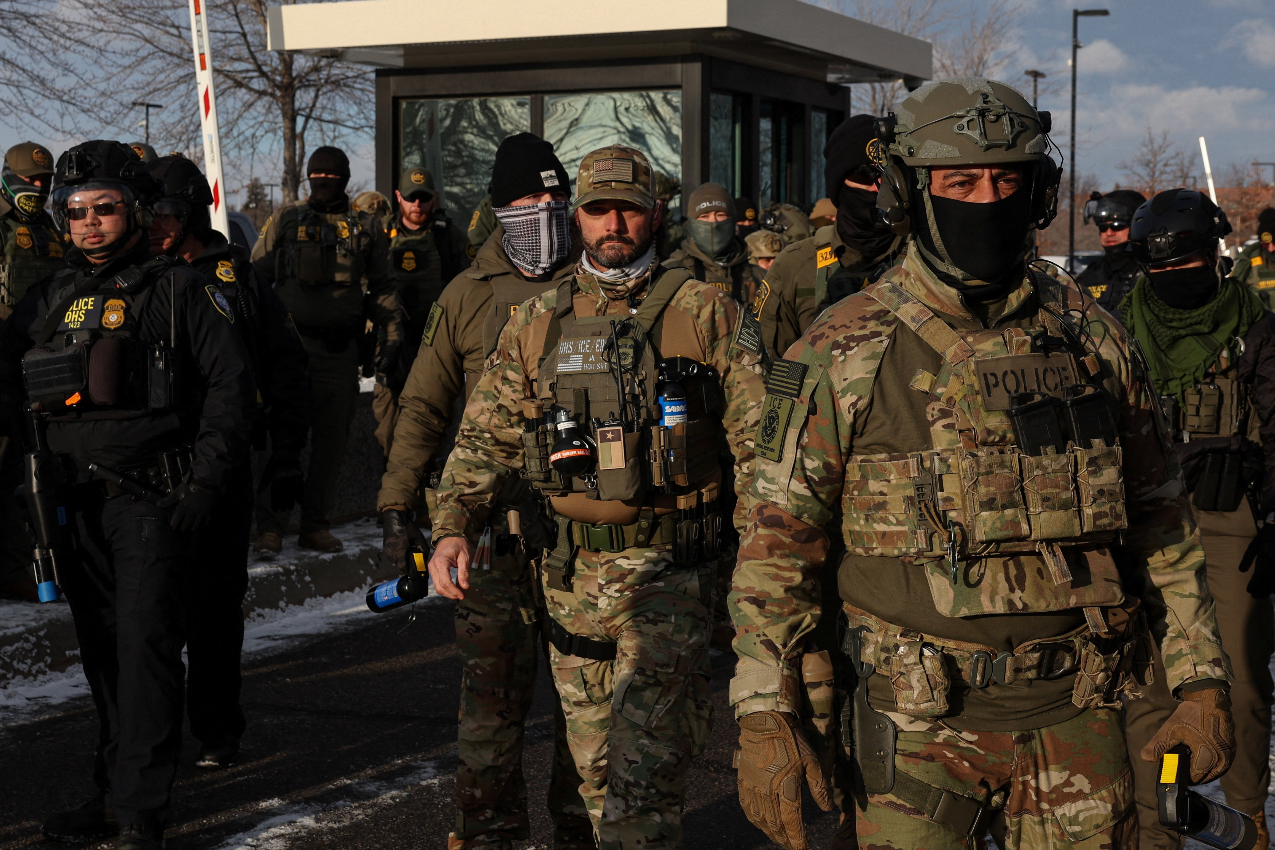 Demonstration against increased immigration enforcement, days after the fatal shooting of Renee Nicole Good by an ICE agent, in Minneapolis