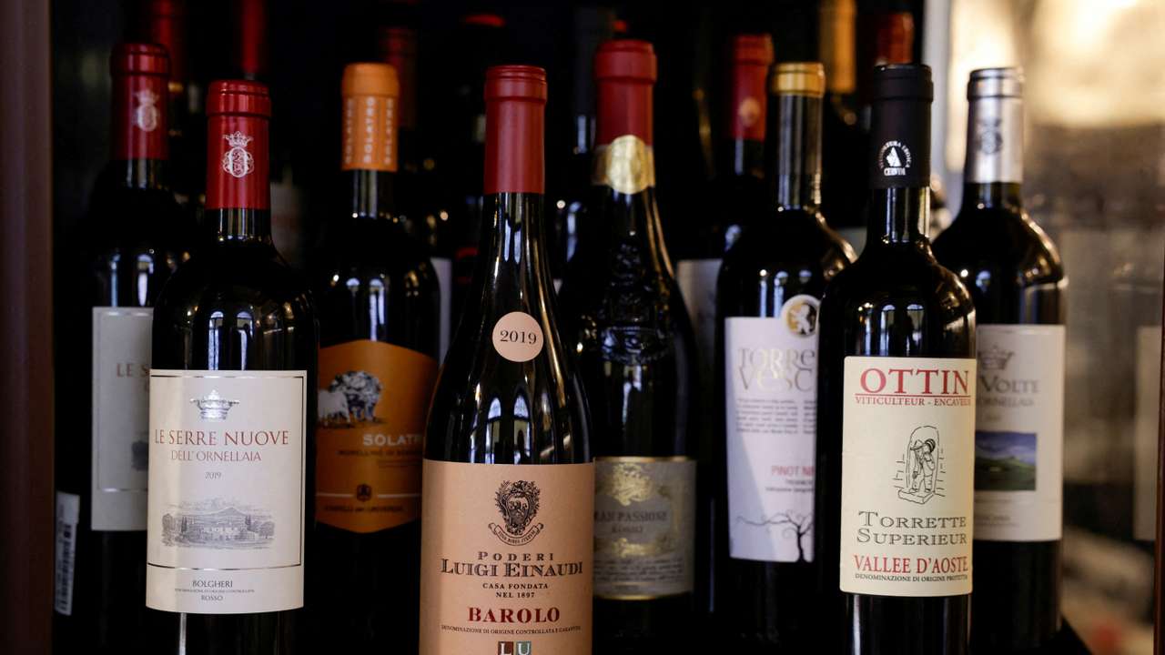 FILE PHOTO: Italian wine exports jeopardised by U.S. President Trump's tariffs on EU wine and spirits in escalating trade war