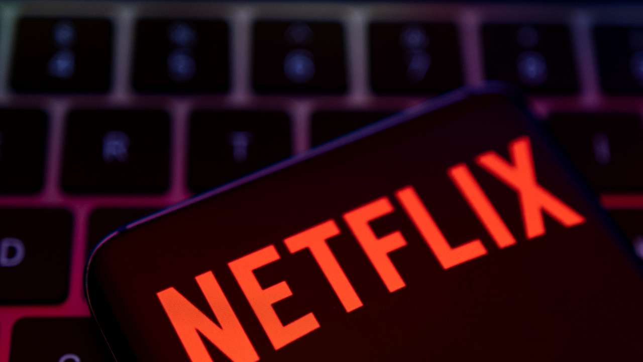 Illustration shows Netflix logo