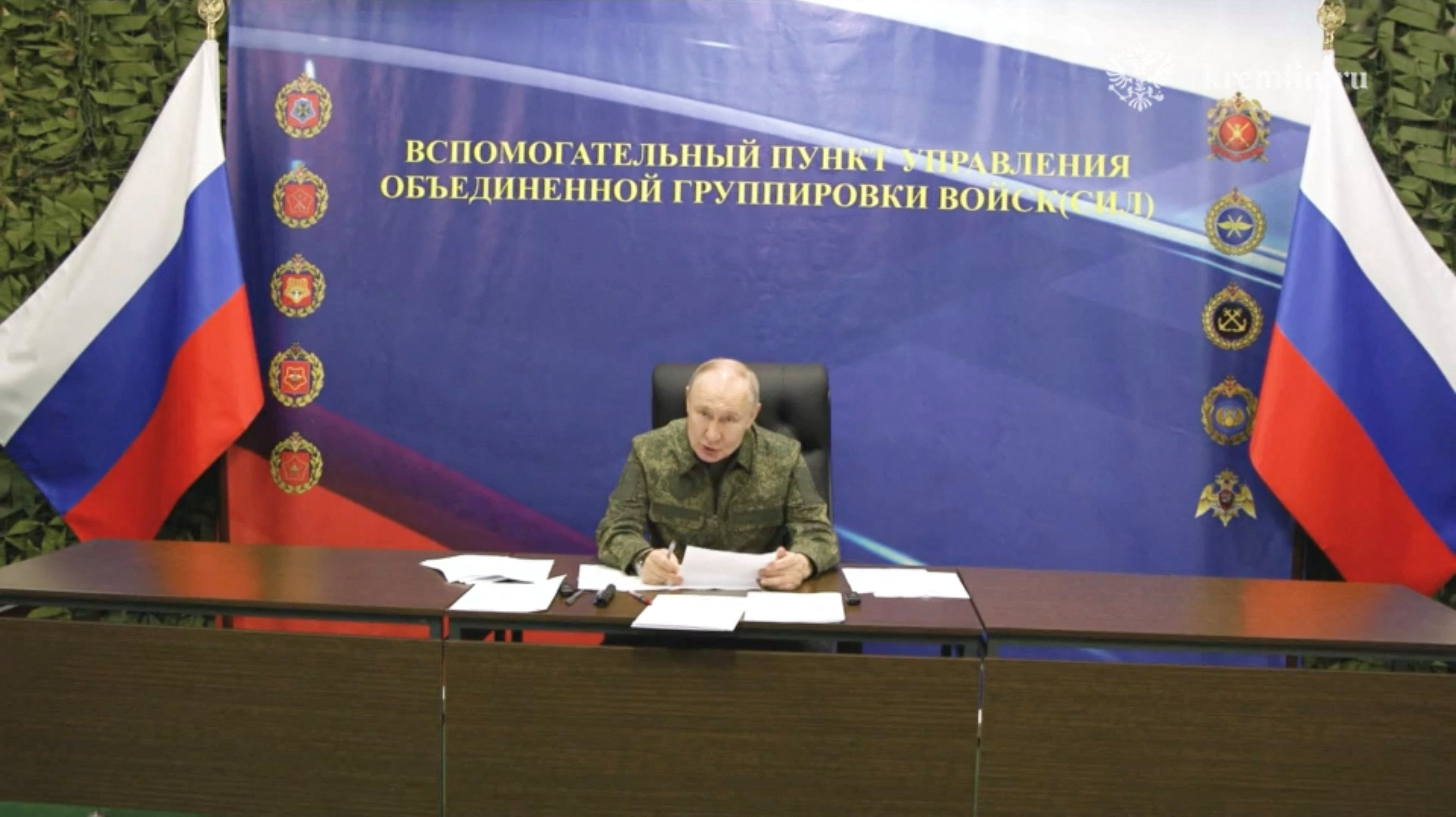 Russia's President Putin visits armed forces' command post amid Russia-Ukraine conflict