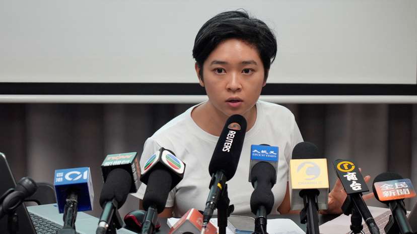 Cheng, chairperson of the the Hong Kong Journalists Association (HKJA), in Hong Kong