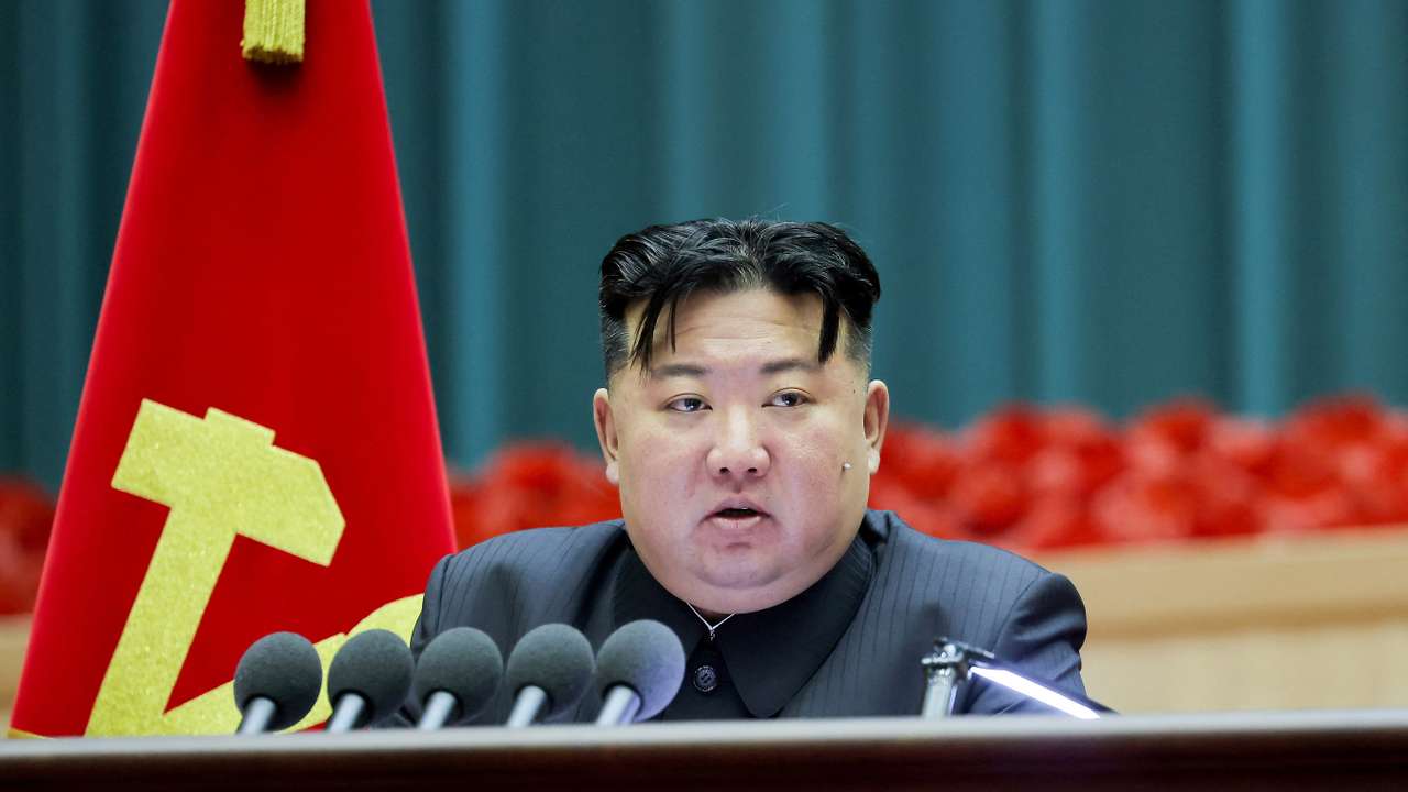 North Korea's leader Kim Jong Un attends the 5th National Meeting of Mothers in Pyongyang