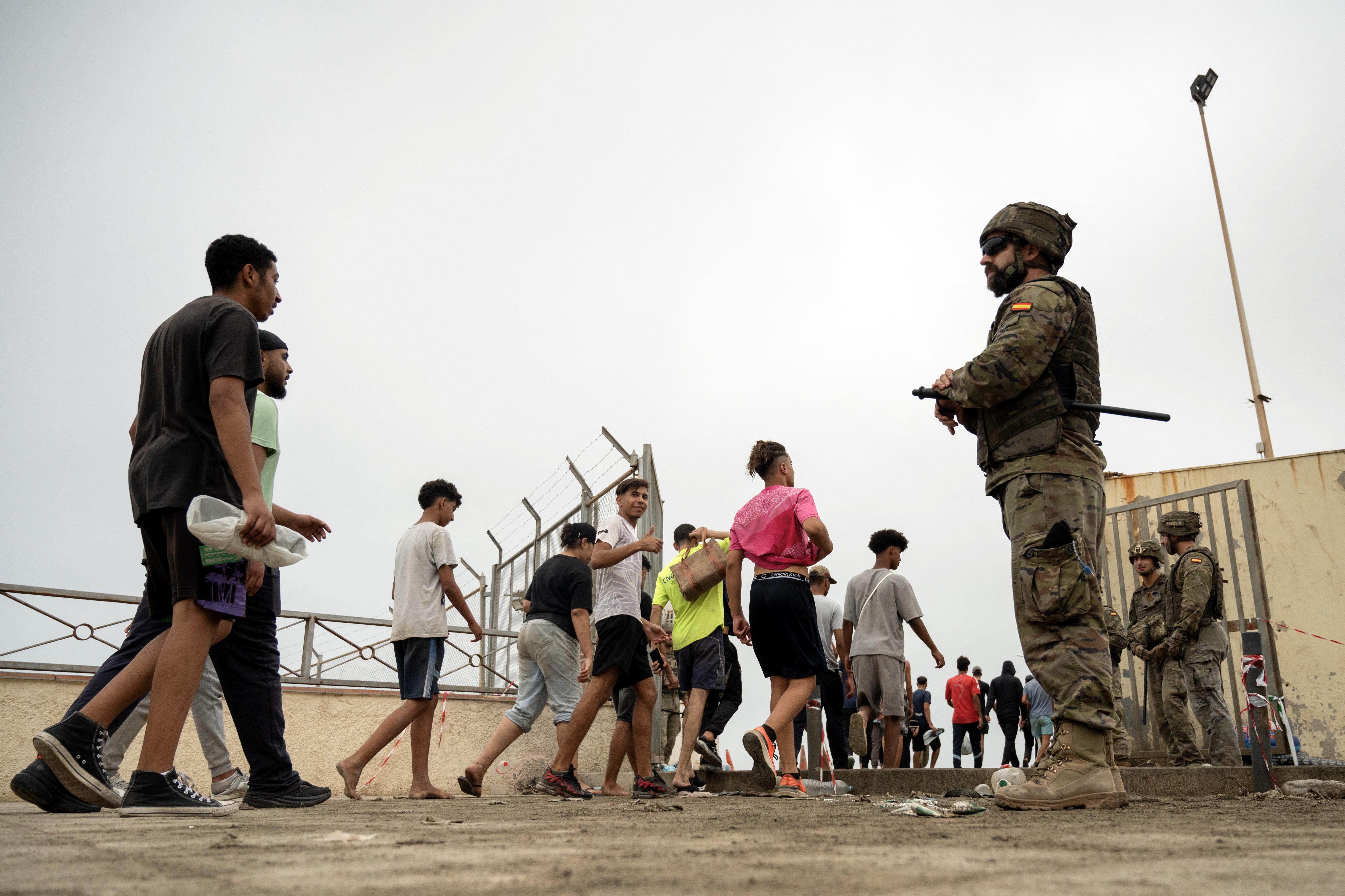 Spain’s migration minister faces protests during Ceuta visit