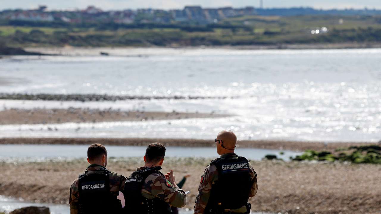 View of the beach in Ambleteuse