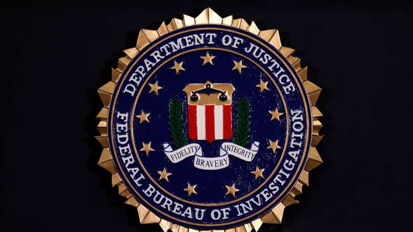 FILE PHOTO: The Federal Bureau of Investigation seal is seen at FBI headquarters