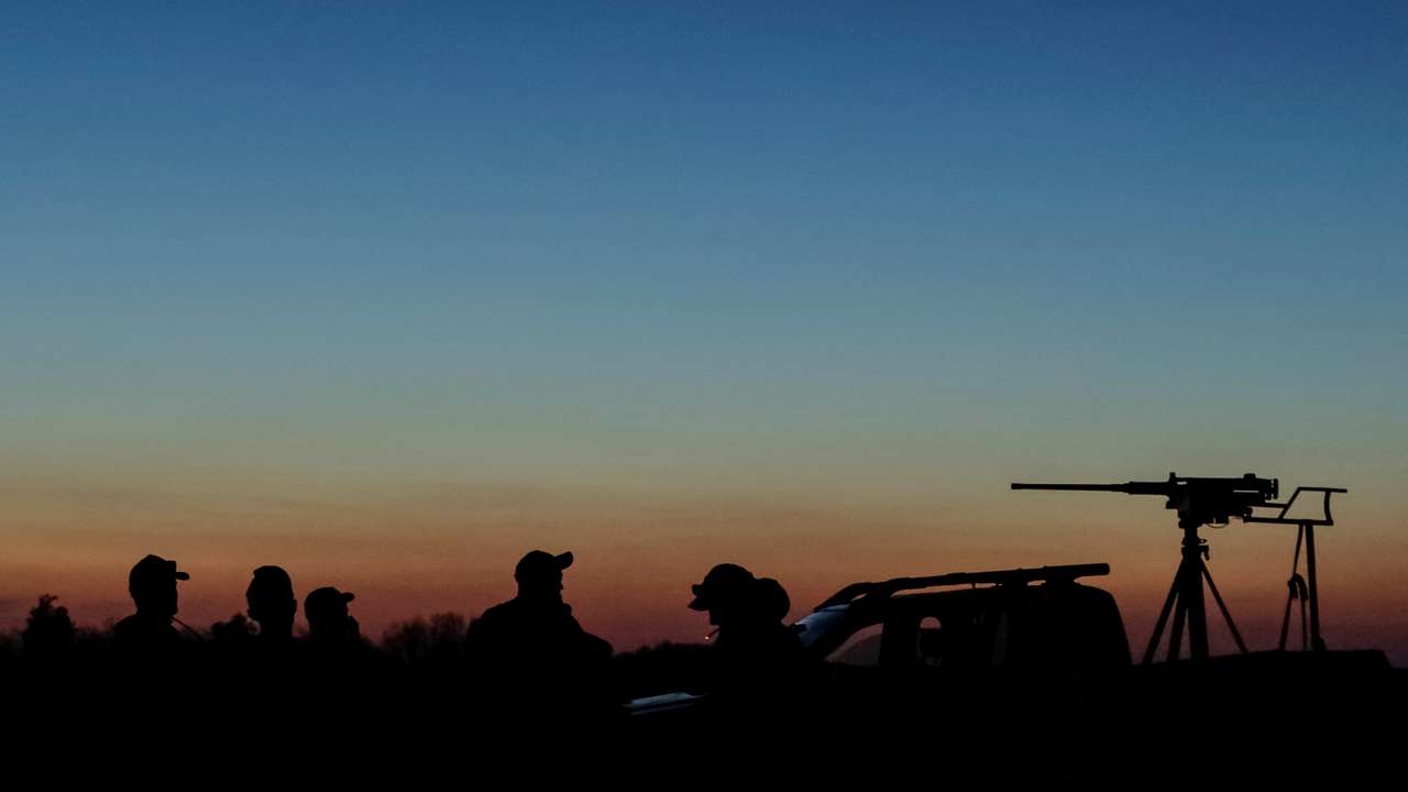 FILE PHOTO: Ukrainian servicemen from anti-drone mobile air defence unit operate in Kharkiv region