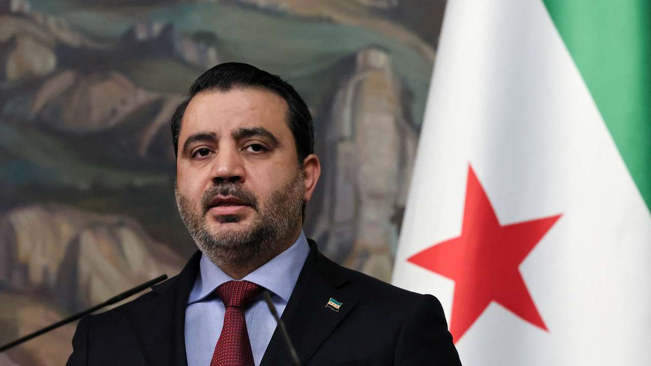 FILE PHOTO: Syrian Foreign Minister Asaad Hassan al-Shibani speaks during a press conference following talks with Russian Foreign Minister Sergei Lavrov in Moscow, Russia, July 31, 2025. REUTERS/Shamil Zhumatov/Pool/ File Photo