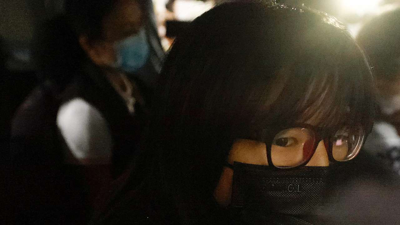 FILE PHOTO: Hong Kong pro-democracy activist Chow Hang-tung is seen after being detained