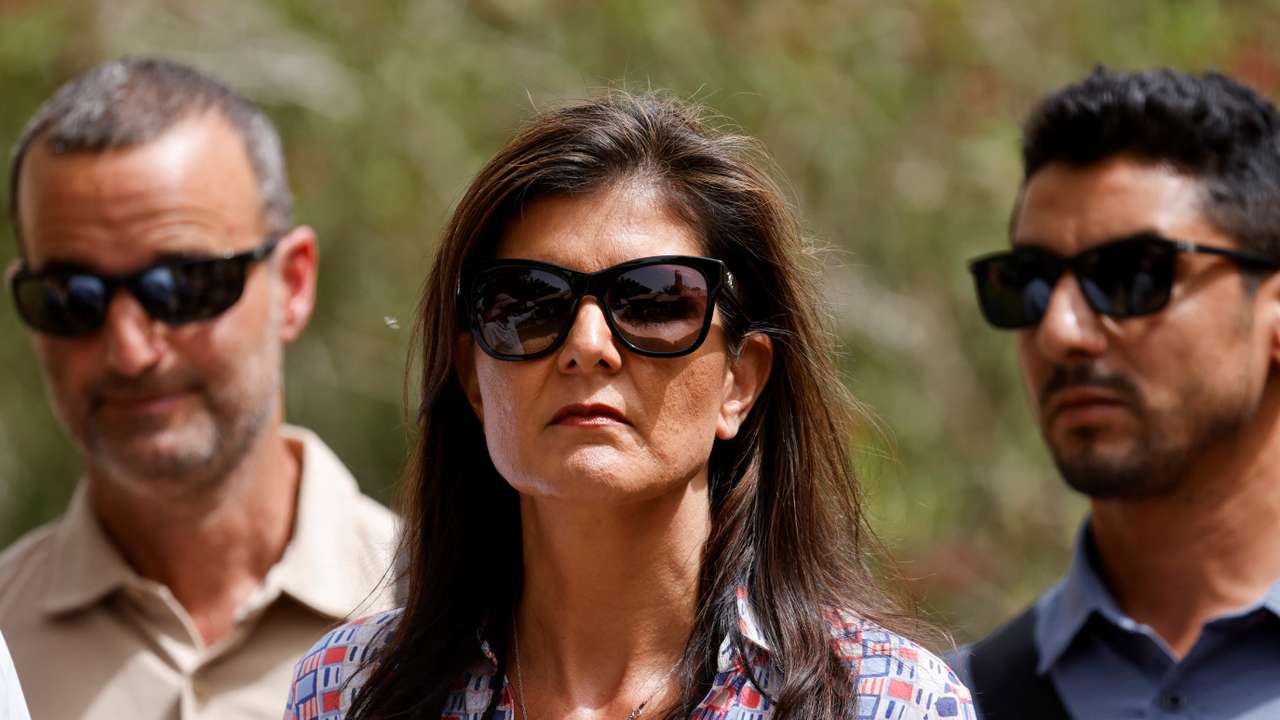 Former Republican presidential contender Nikki Haley and Israeli lawmaker Danny Danon visit Kibbutz Nir Oz
