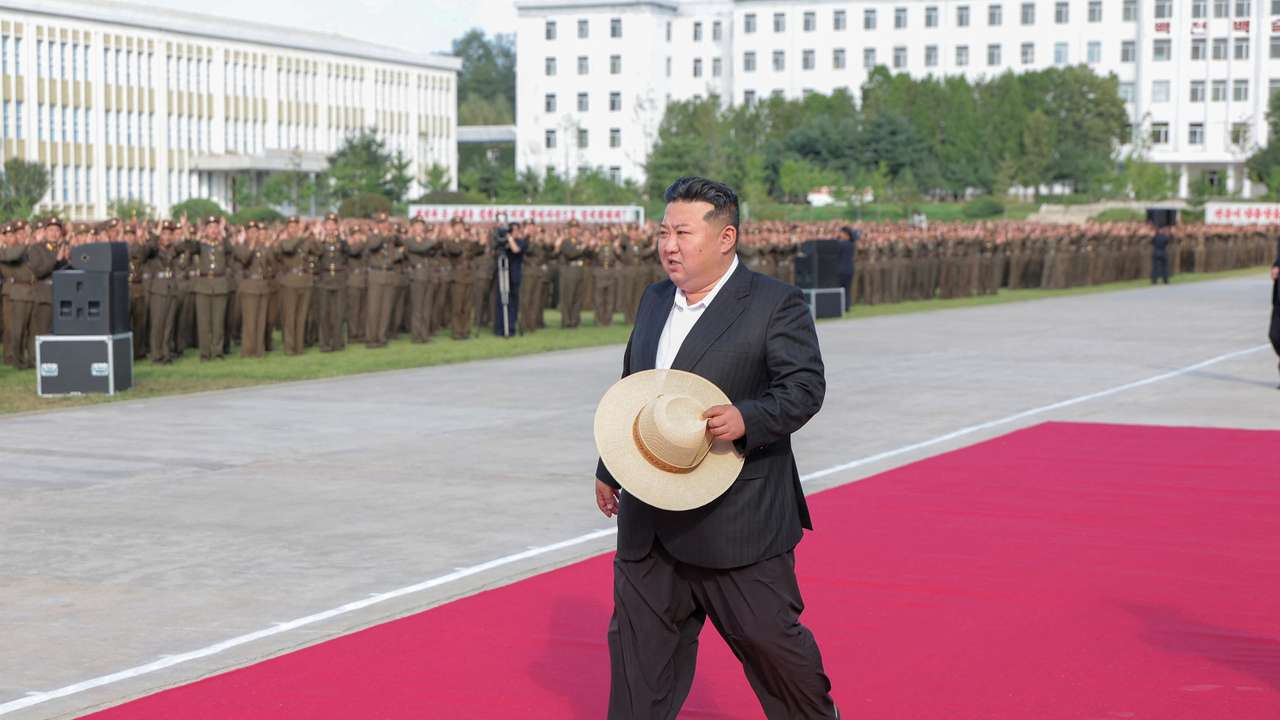 North Korean leader Kim Jong Un visits O Jin U Artillery Academy in North Korea