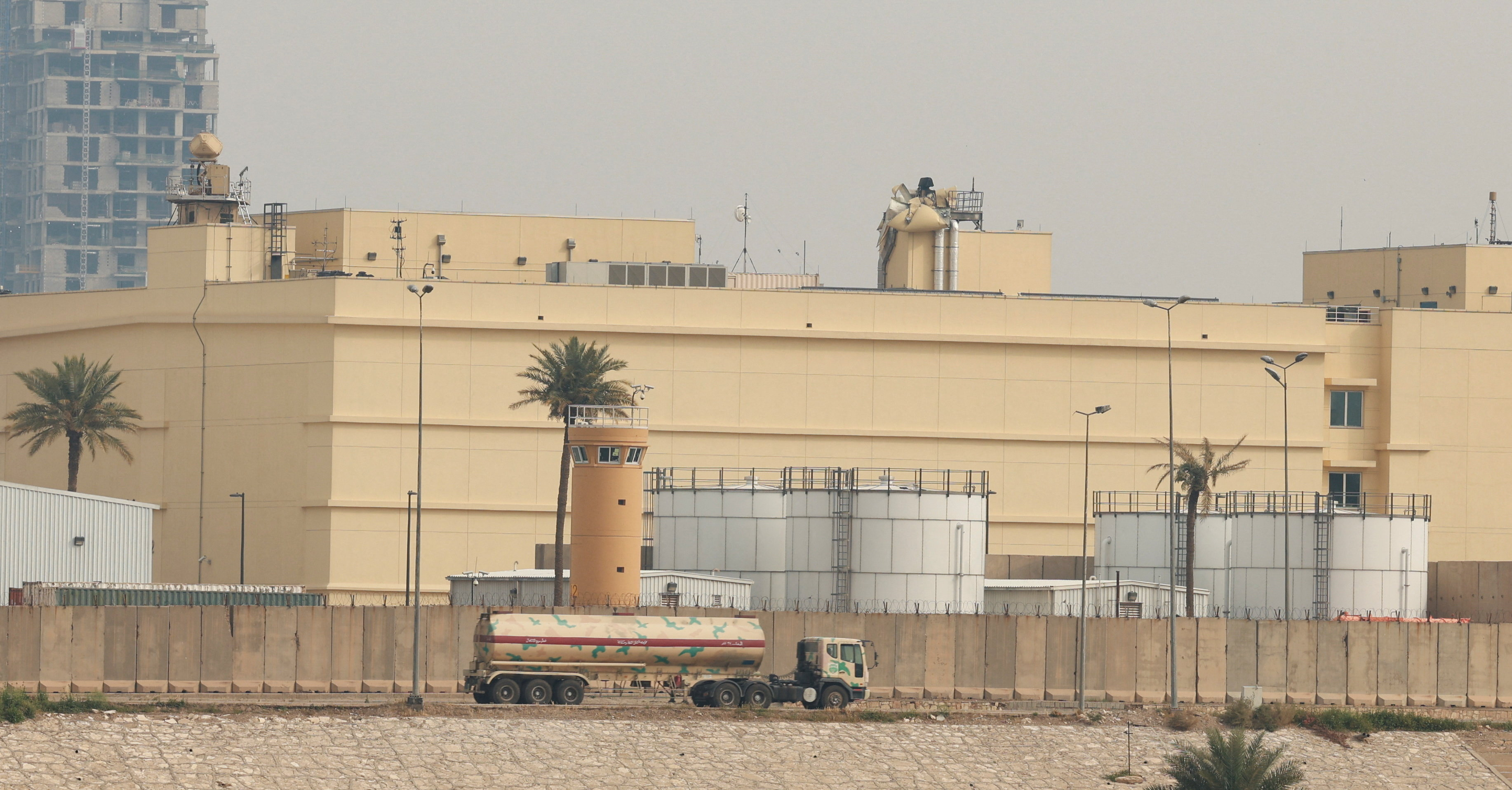 A general view of the U.S. Embassy in Baghdad